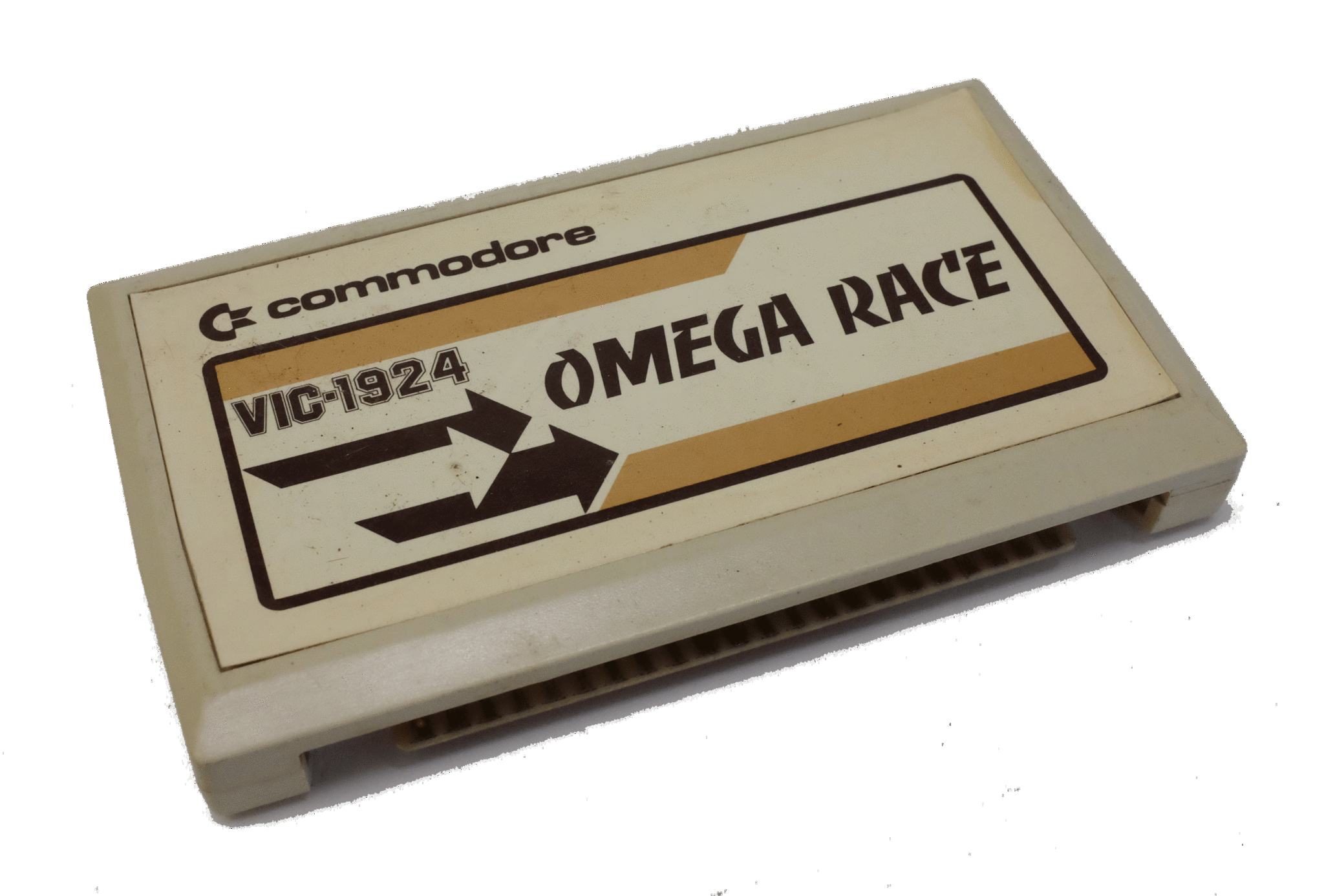 Original Omega Race Game Cartridge for Commodore VIC-20 System - Classic 1980s Arcade-Style Game - Perfect for Retro Gaming Enthusiasts & Collectors