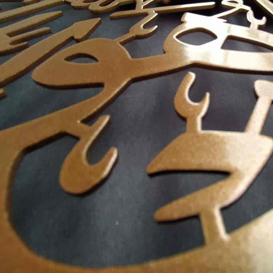 Allah (C.C.) and Prophet Muhammad (PBUH) Islamic Bookends - Quranic Home Decor for Muslim Prayer Spaces & Bookshelves