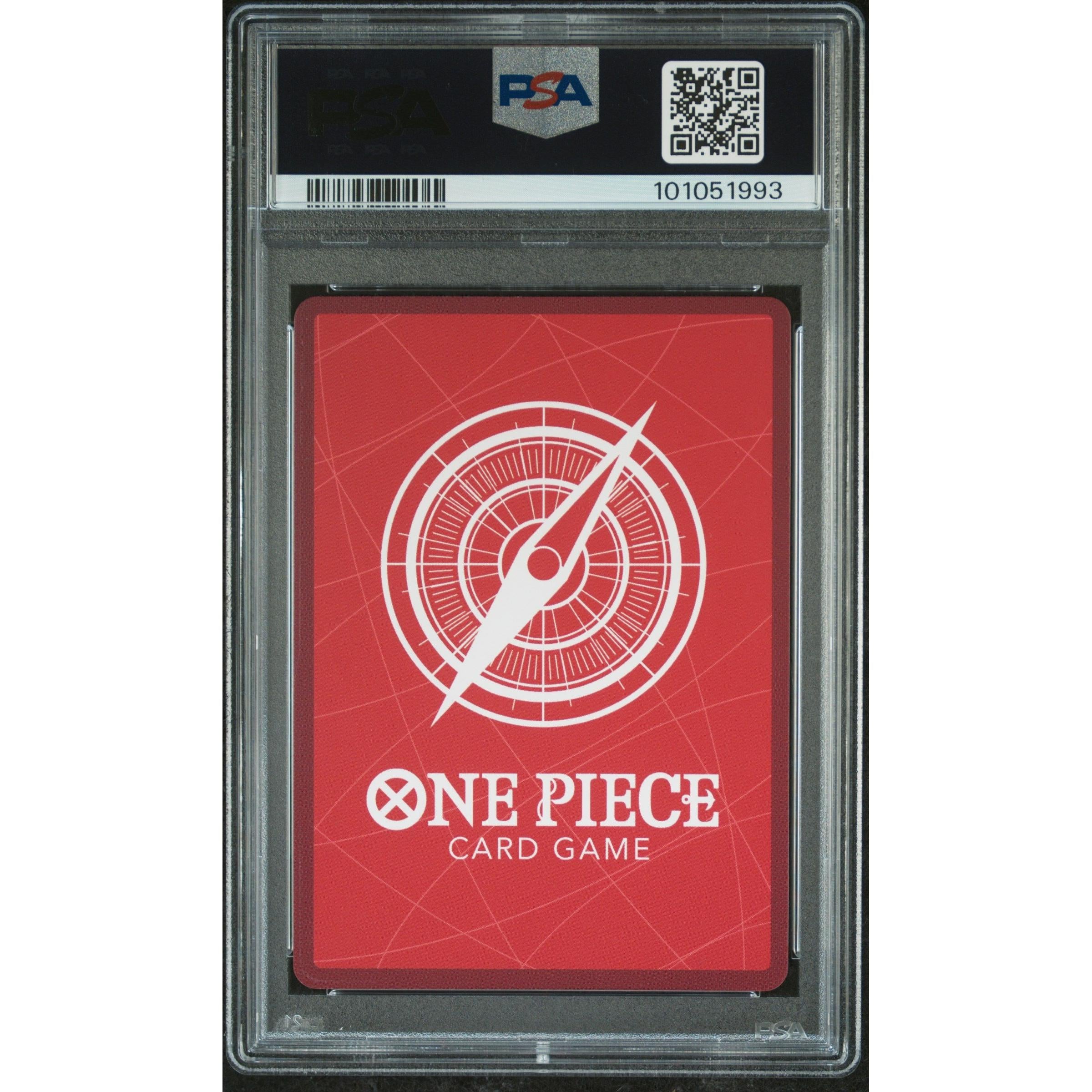 2023 One Piece 500 Years Vegapunk Leader Alt Art OP07 097 PSA 10 Graded Card - Rare Collectible for Anime Fans & Card Game Players - Perfect for Display, Trading, and Investment
