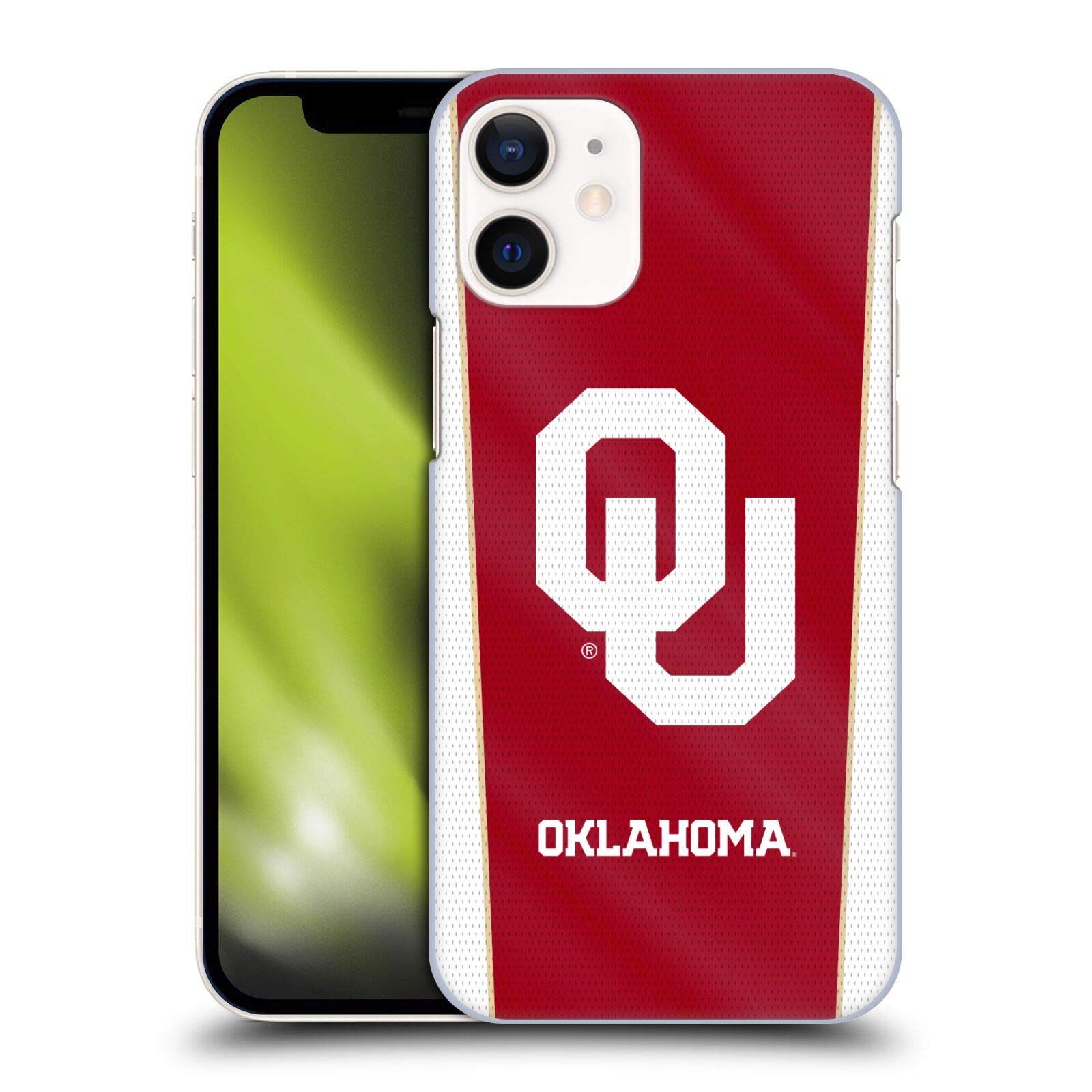 Officially Licensed University of Oklahoma OU iPhone 12 Mini Hard Case - Durable Back Cover with Team Banner Design - Perfect for Game Days, School Pride & Everyday Protection