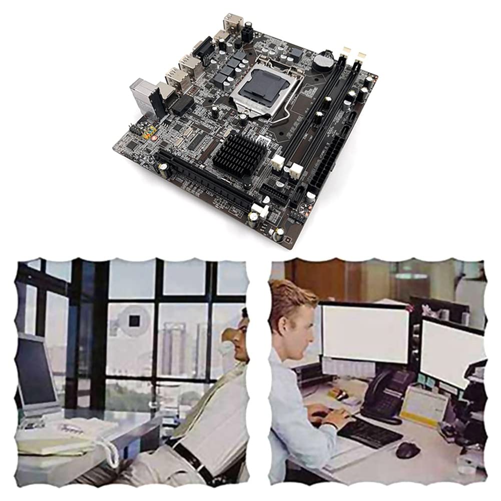 XIDIT H55 LGA1156 Motherboard - DDR3 RAM Support for Intel i3 530 & i5 760/750 CPUs - Includes SATA Cable & Thermal Pad - Perfect for PC Building, Gaming Rigs & Home Office Computers
