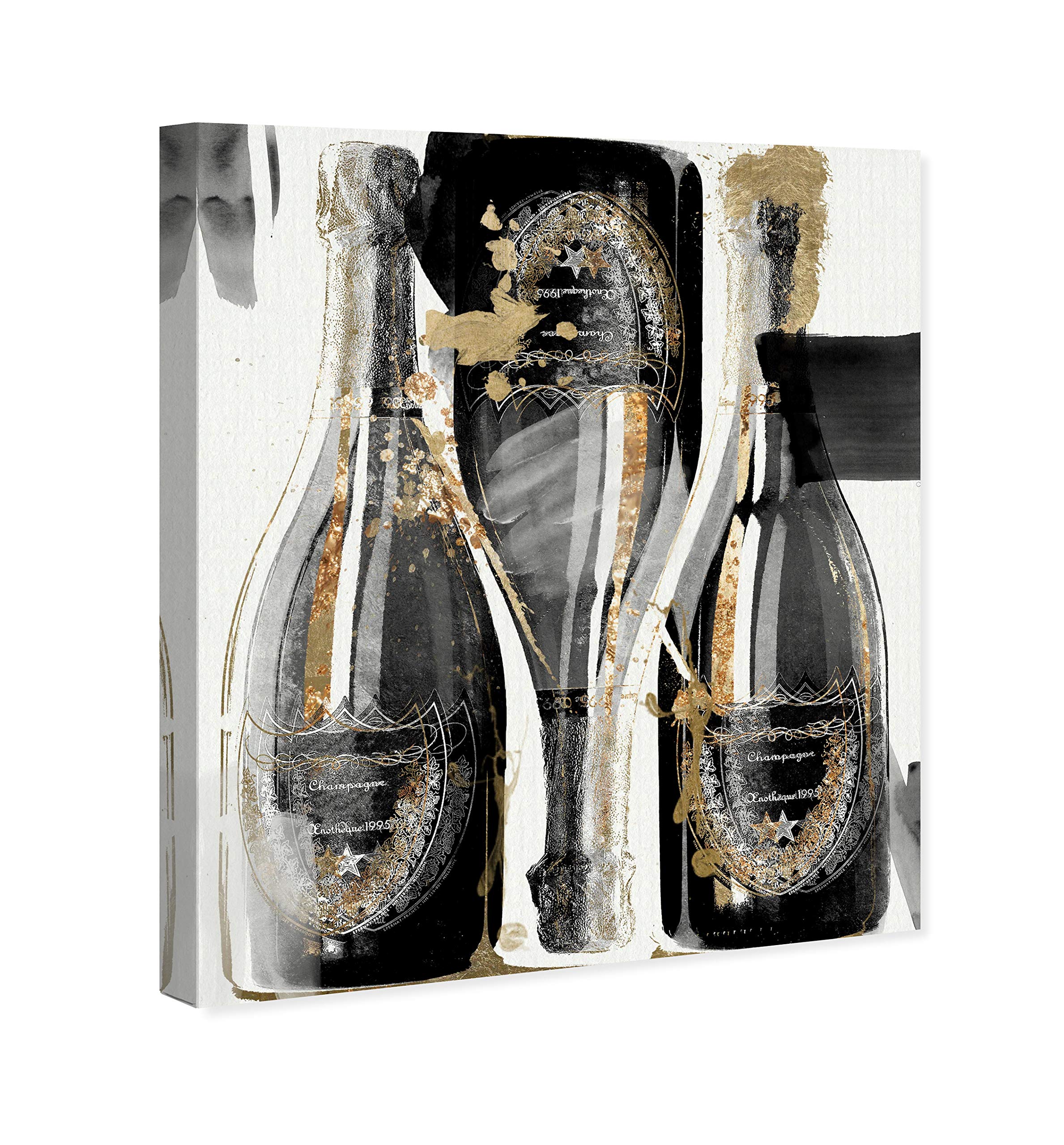 Oliver Gal Artist Co. Drinks & Spirits Wall Art Canvas Print - 36x45 Inch Gold & Gray Noir Home Decor - Perfect for Bar, Kitchen, Dining Room & Living Room Wall Decor