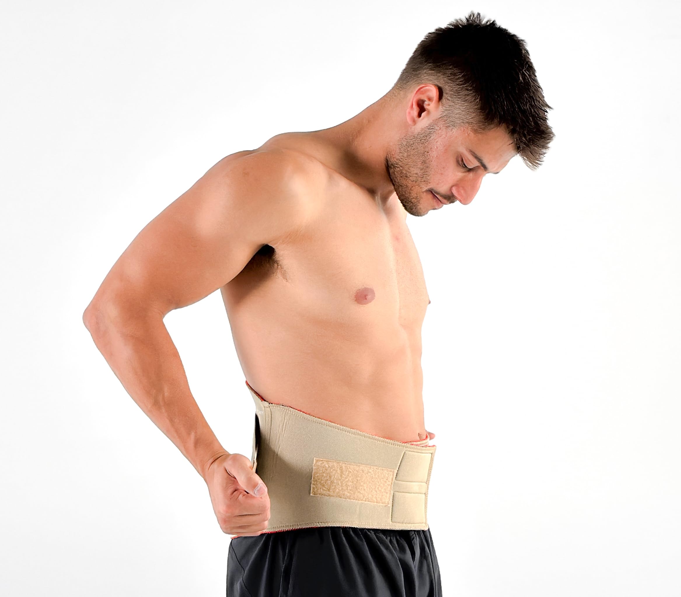 Thermoskin Lumbar Back Support Belt - Adjustable Lower Back Brace for Pain Relief & Posture Correction - Ideal for Office Work, Driving & Sports Recovery