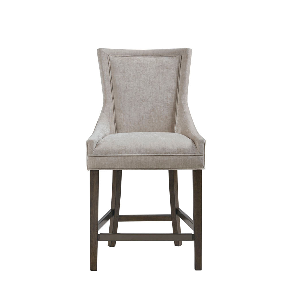 25.5 Inch Upholstered Counter Stool with Cushioned Seat - Modern Kitchen Bar Stools for Breakfast Nook, Dining Room & Home Decor