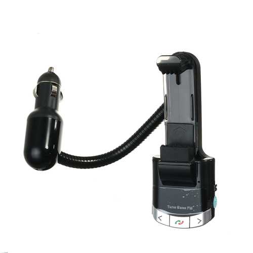 12V/24V Bluetooth FM Transmitter with Hands-Free Calling, USB Charger & MP3 Player - Car Phone Holder for Music Streaming & Safe Driving