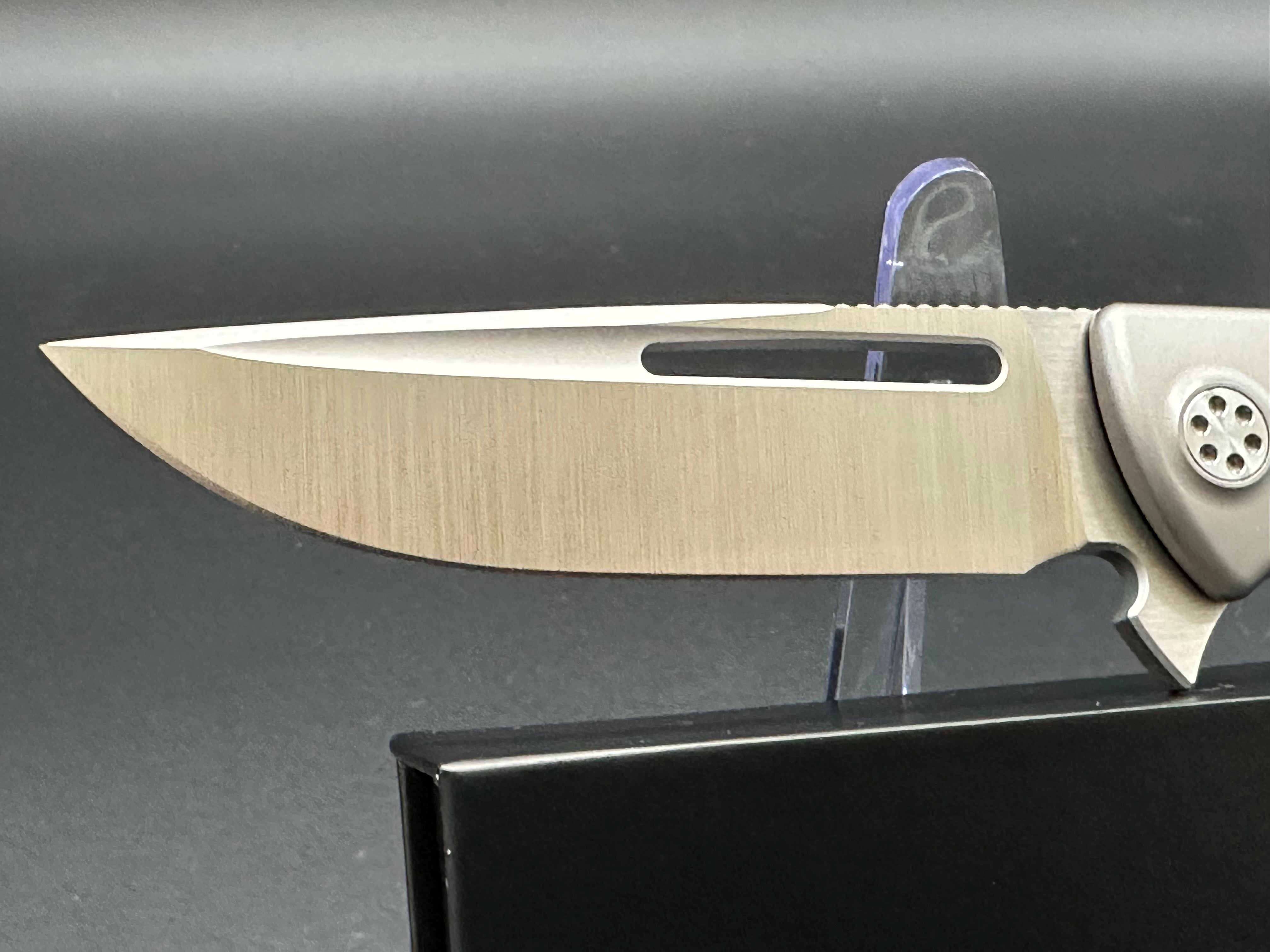 Sharp by Design Mini Evo Drop Point Knife - Premium EDC Folding Pocket Knife for Outdoor, Camping & Everyday Carry | Tactical Utility Blade with Ergonomic Grip