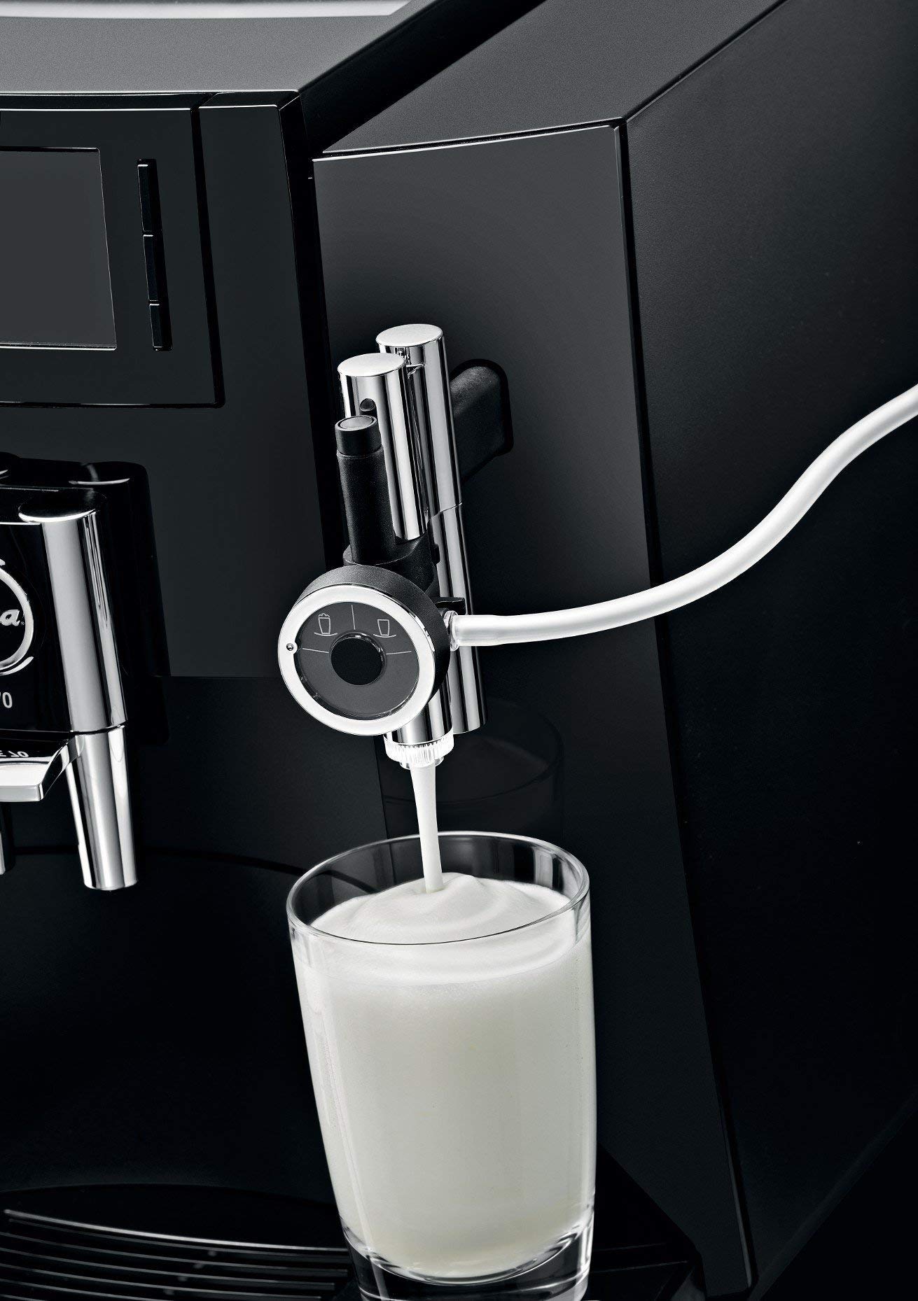 Jura Professional Fine Foam Frother Add-On 24251 - Milk Frother Attachment for Coffee Machines, Perfect for Lattes & Cappuccinos at Home or Café