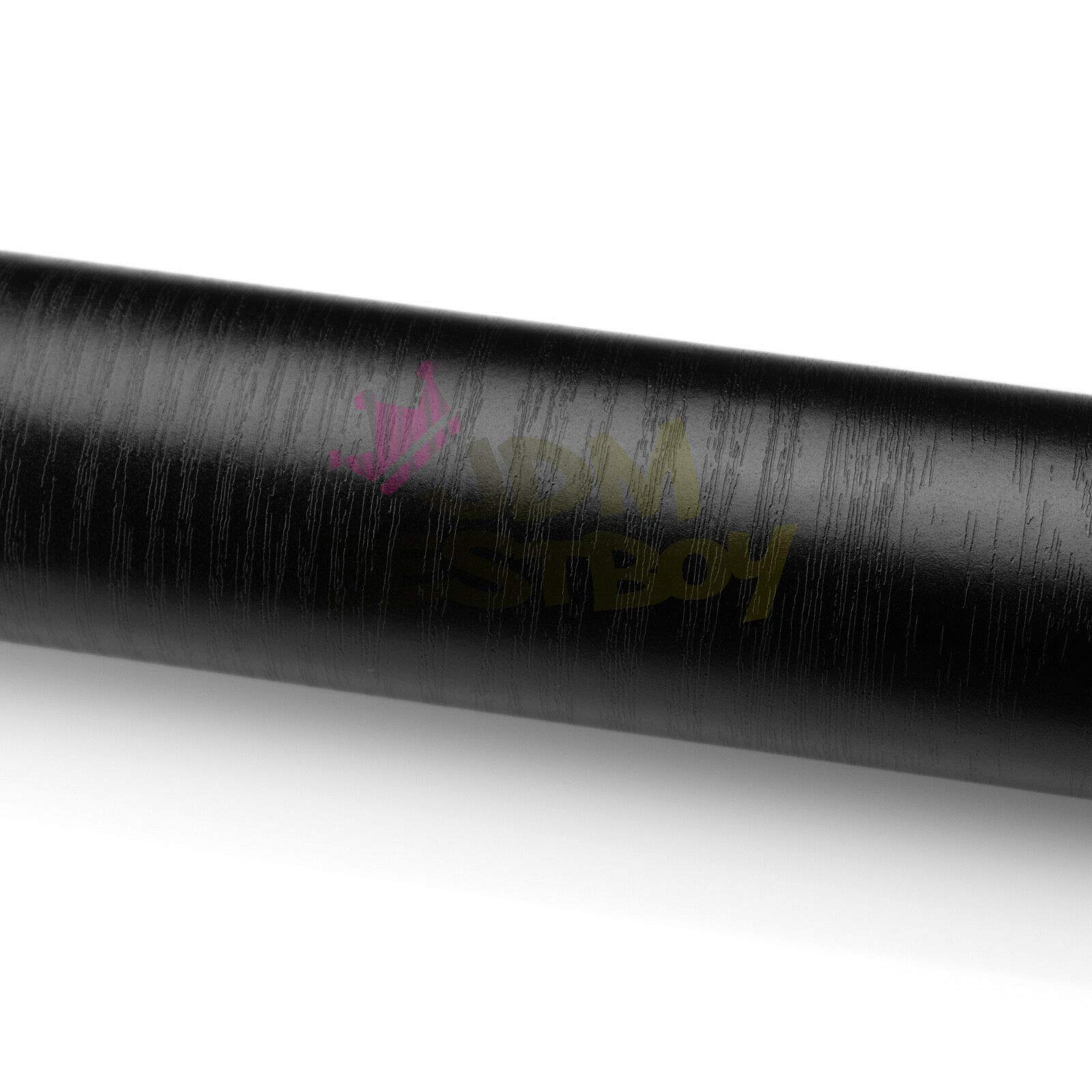 Premium Black Wood Grain Vinyl Wrap - Self-Adhesive Contact Paper Roll for Furniture, Cabinets & Walls - 60