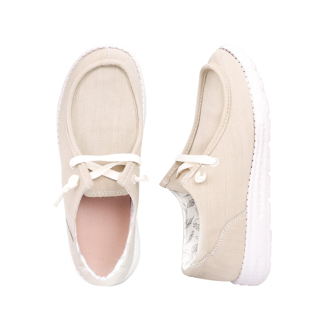 BENEKER Women's Slip-On Loafers - Comfortable Casual Canvas Boat Shoes for Walking | Breathable Low Top Sneakers for Everyday Wear, Office & Travel