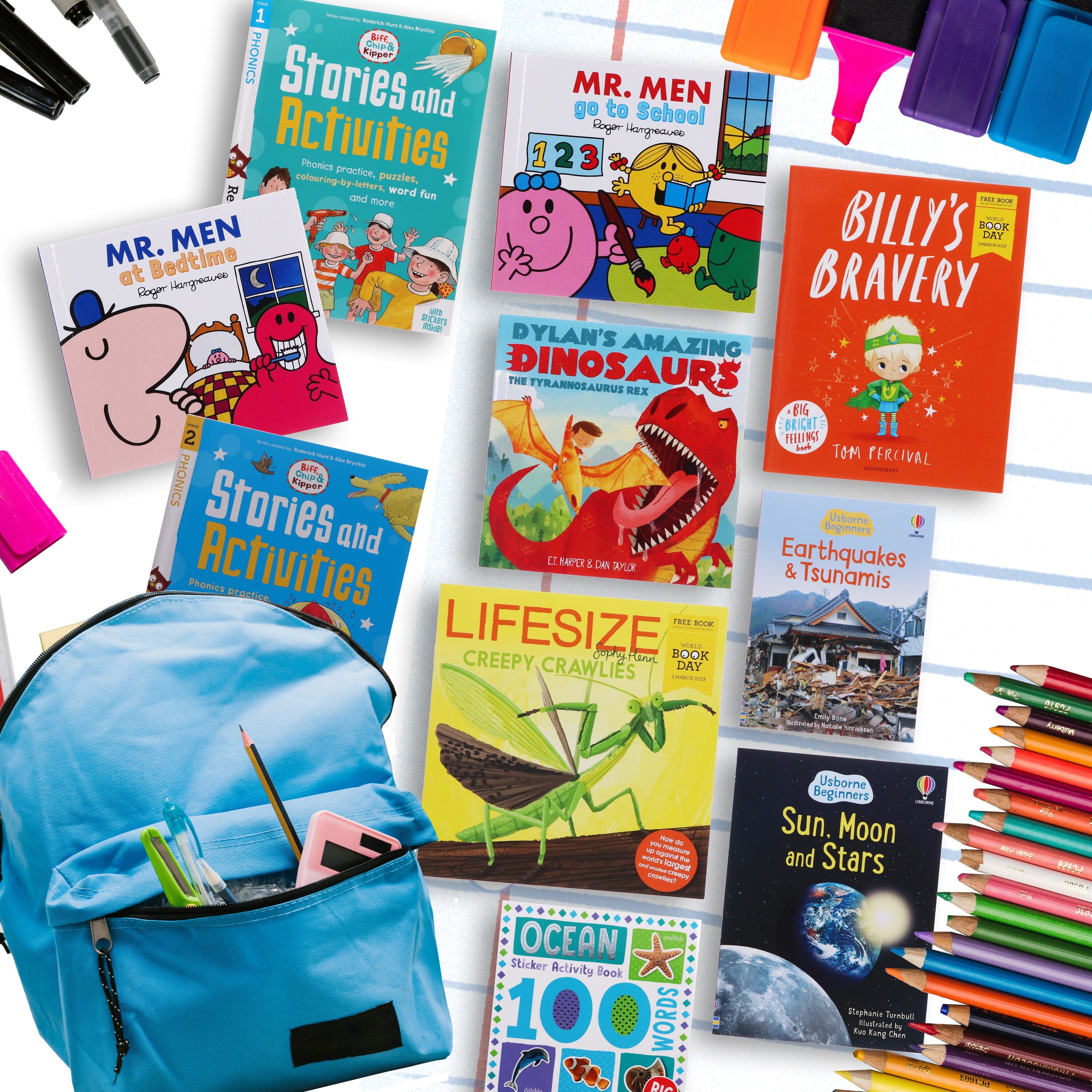 Back to School Supplies Box - Essential Learning Kit for Key Stage 1 Students | Perfect for Classroom & Homeschooling