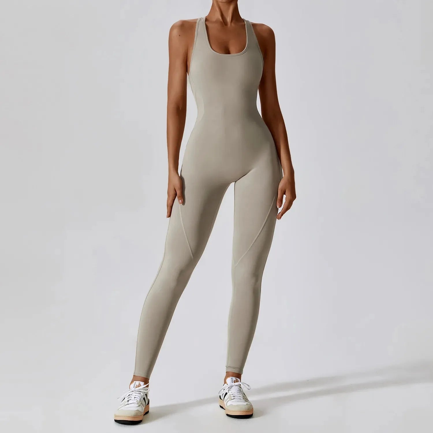 Women's Yoga Jumpsuit - Push Up Activewear Gym Outfit for Pilates & Fitness | Breathable Workout Clothes for Yoga, Running & Home Exercises