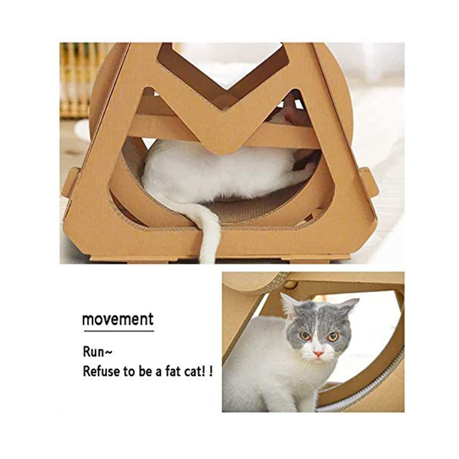 Premium Cat Exercise Wheel - Durable Pet Treadmill & Spinning Toy for Indoor Cats | Fun Climbing House & Fitness Equipment for Active Felines | Perfect for Small Apartments & Pet Playrooms