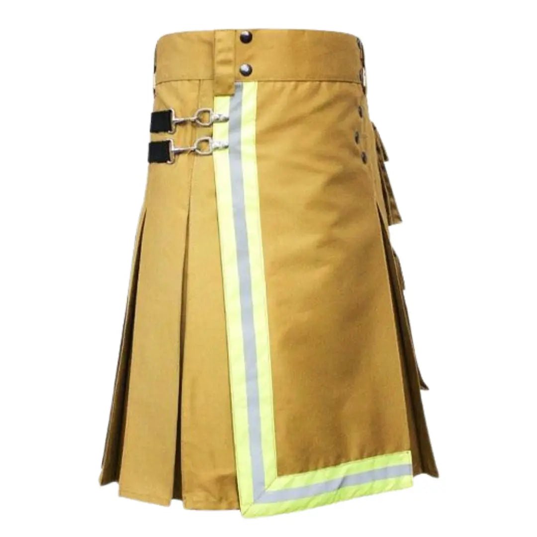 Firefighter Cargo Utility Kilt - Tactical Men's Skirt with Multiple Pockets for Outdoor Work & Adventure | Perfect for Firefighters, Hiking, Camping & Ren Faires
