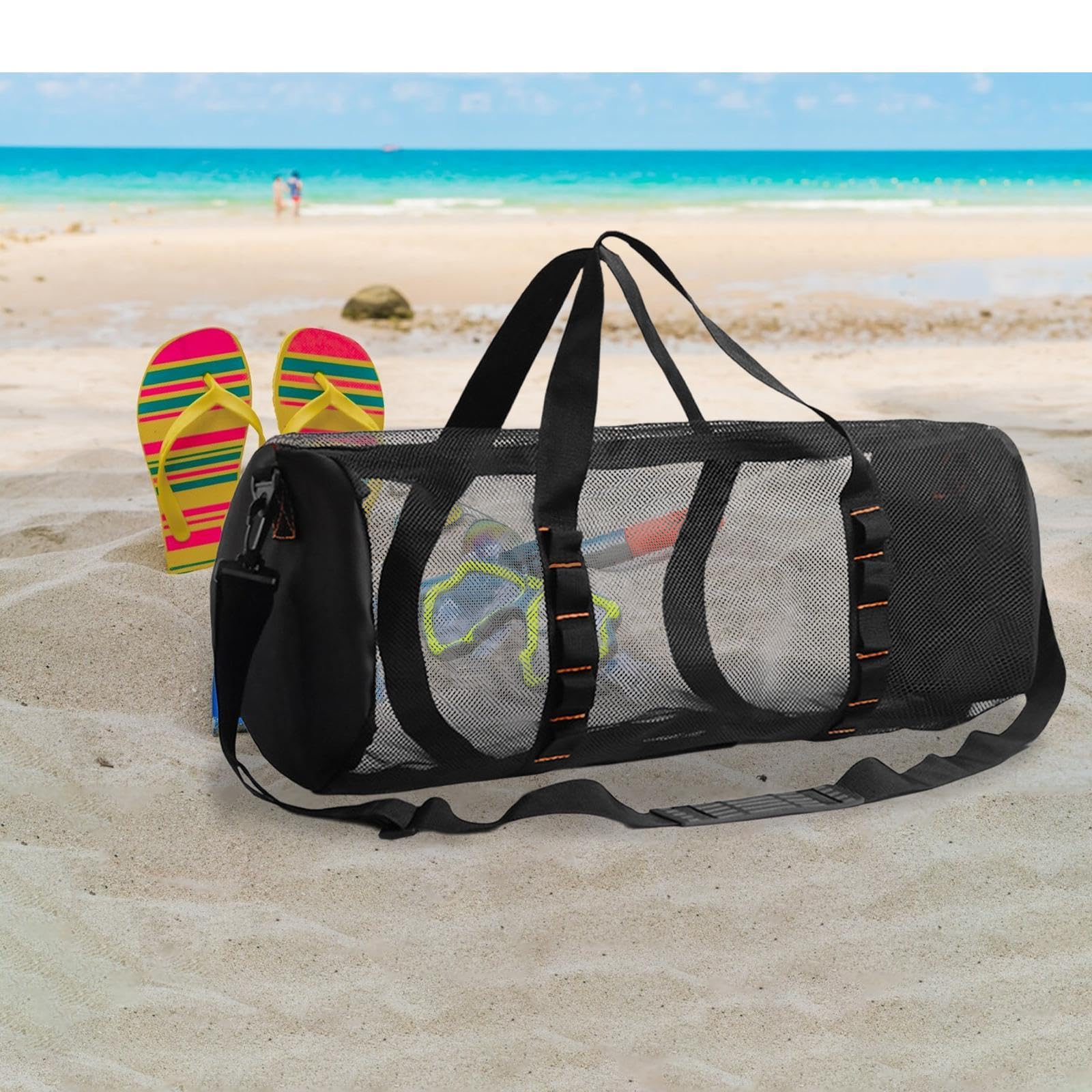 Breathable Mesh Duffle Bag for Travel, Gym & Outdoor Adventures - Lightweight Sports Duffel with Ventilation for Hiking, Camping & Workout Gear Storage