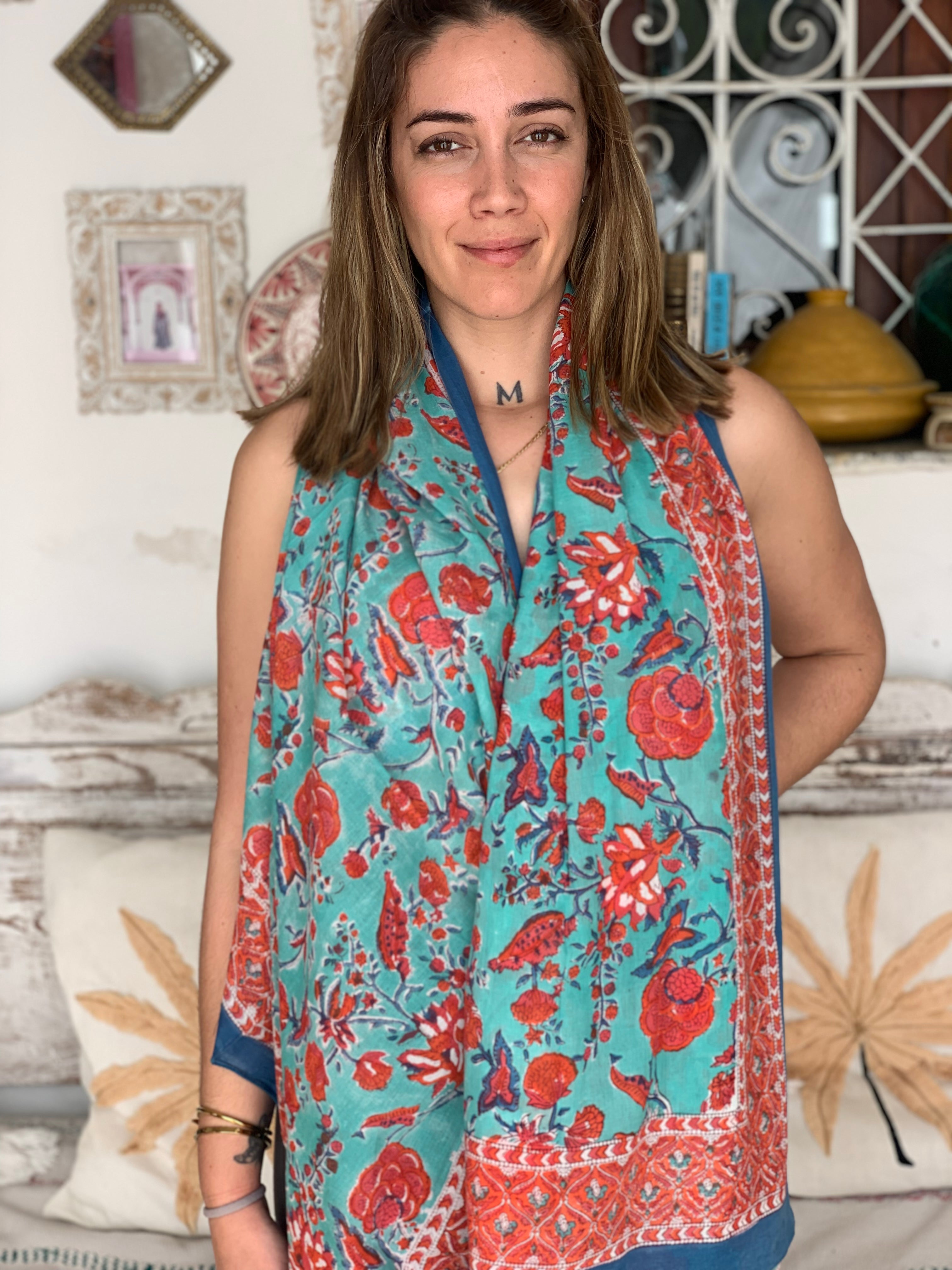 Stylish Cotton Sarong & Pareo - Soft Beach Wrap Shawl for Women | Summer 2024 New Collection | Perfect for Beach Vacation, Poolside Lounging & Boho Fashion