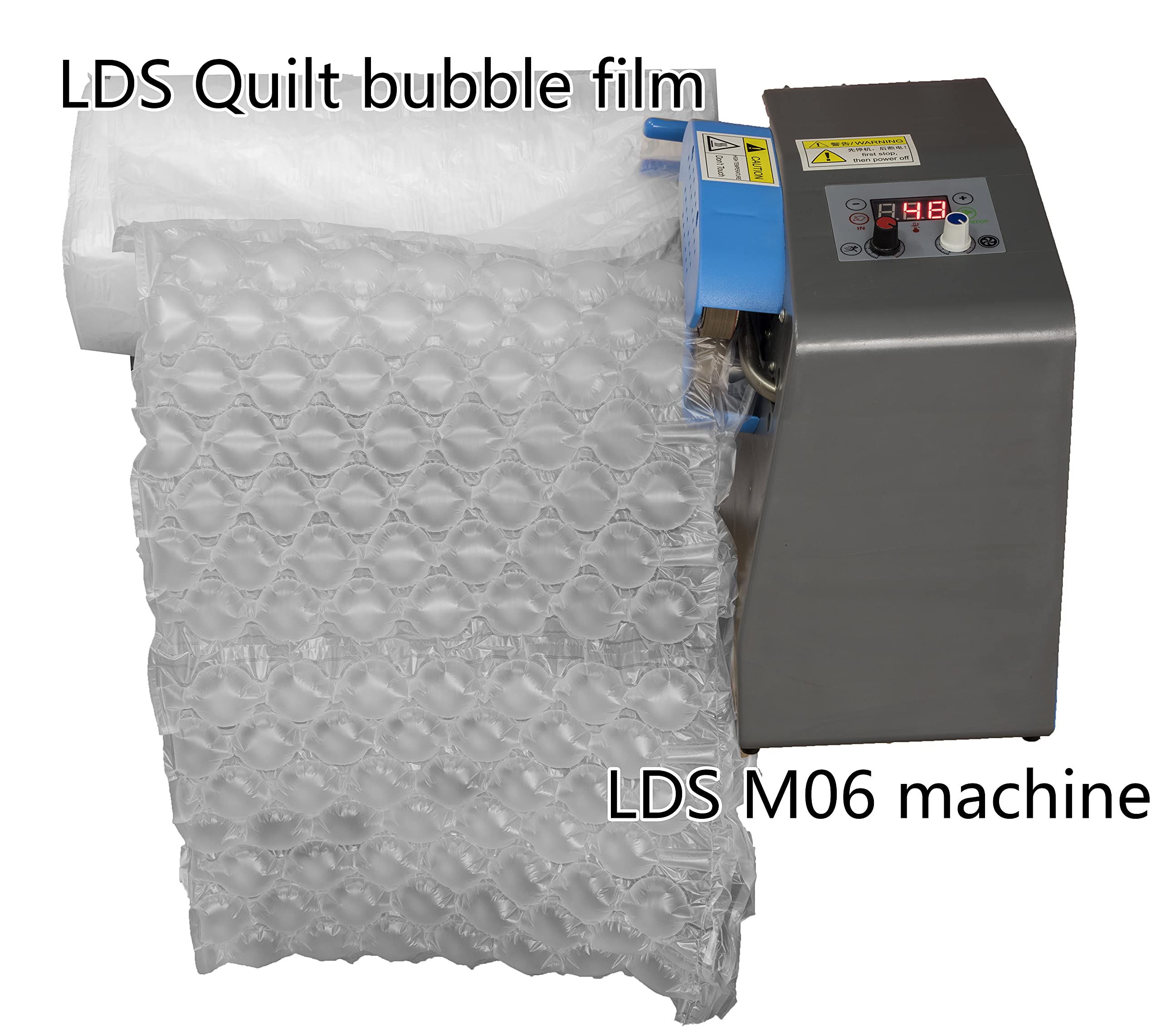 LDS Air Cushion Wrap Roll - 984ft Bubble Packaging Material for Shipping, 15.7