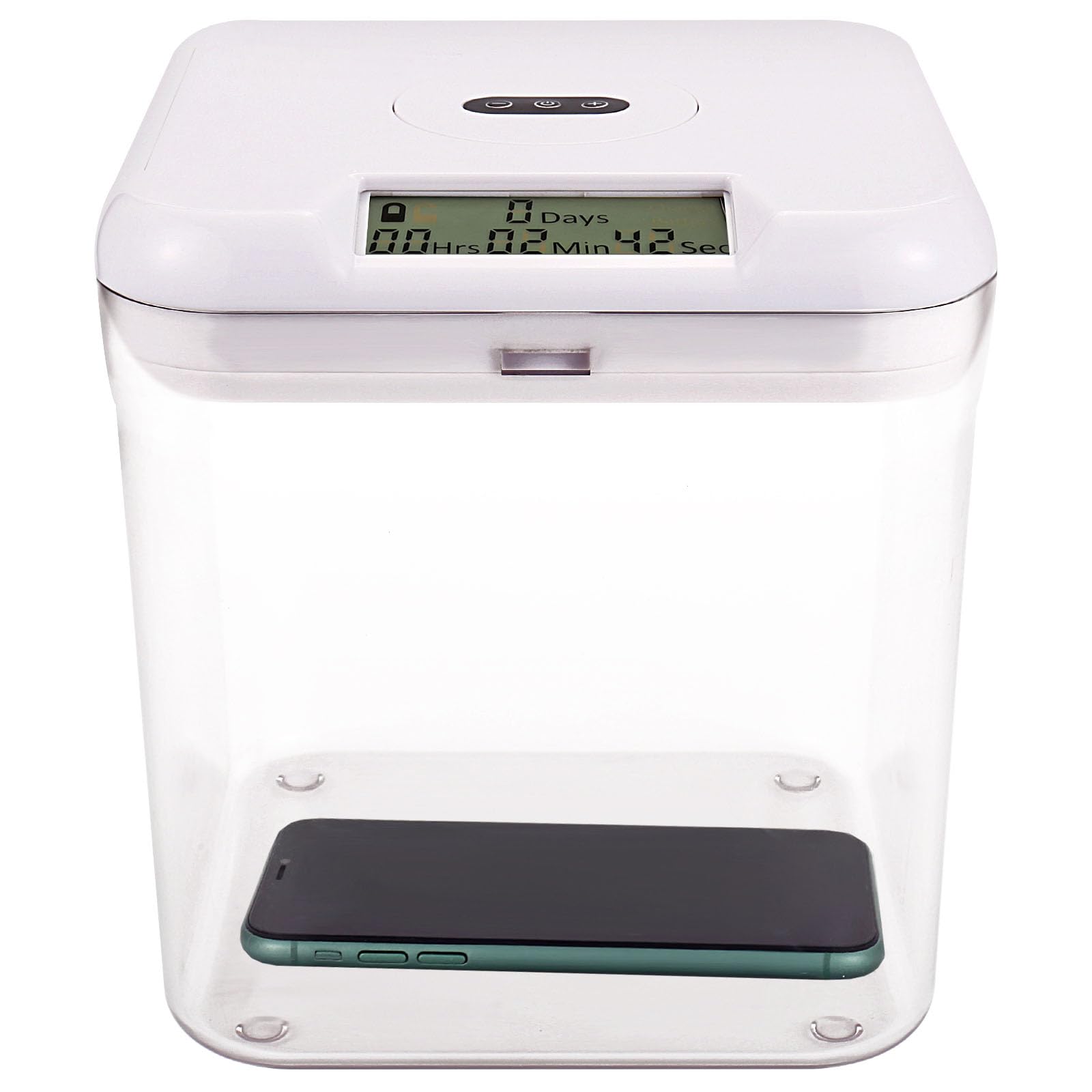 Time Lock Box with Timer - Secure Phone Lock Box for Cell Phones, Snacks & Valuables | Portable Time Locking Container for Kids, Students & Adults | Perfect for Focus, Dieting & Productivity