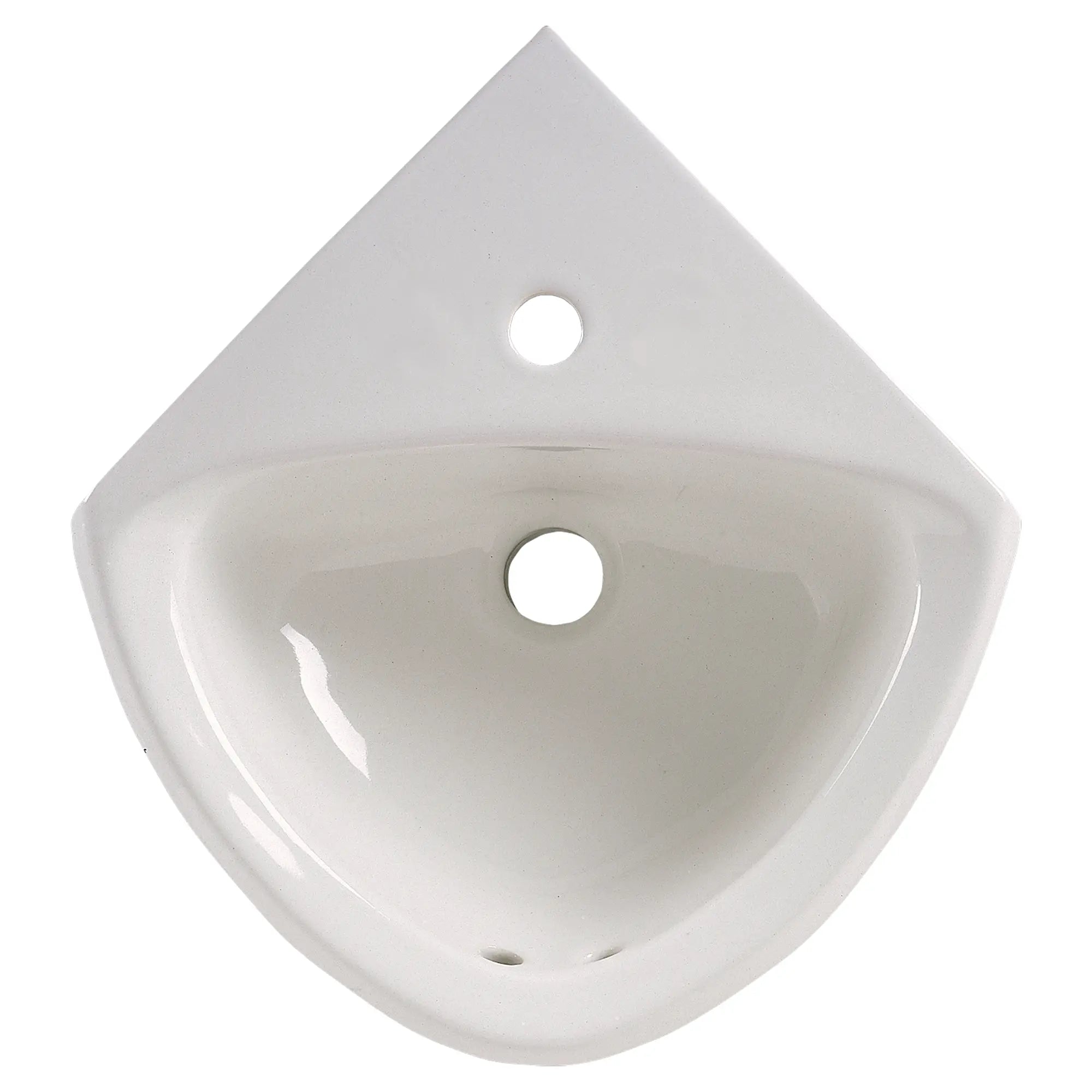 Corner Minette® Wall Mounted Sink with Center Hole - Space Saving Bathroom Vanity for Small Spaces, Powder Rooms & Compact Bathrooms