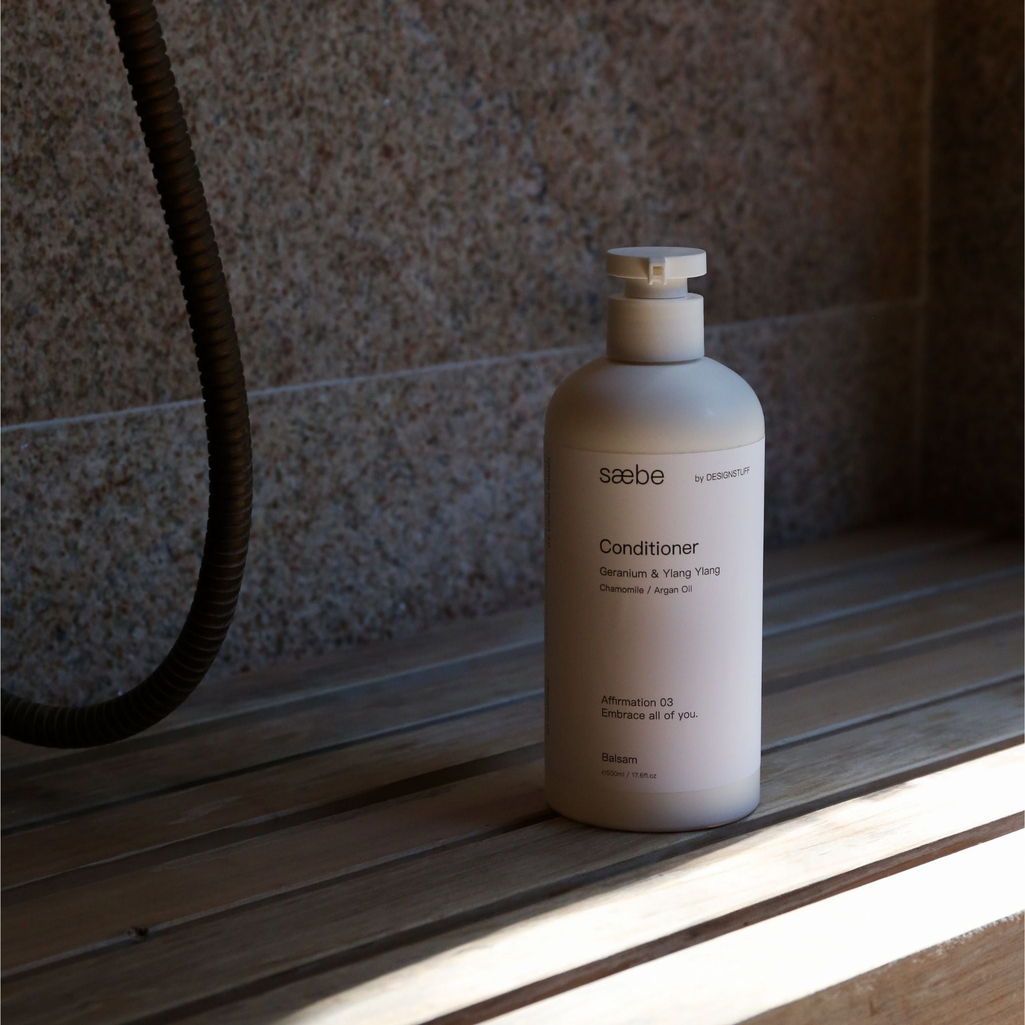 DESIGNSTUFF SaeBe Hair Conditioner with Chamomile & Argan Oil - 500ml Deep Moisturizing Treatment for Dry, Damaged Hair - Perfect for Daily Use & Salon-Quality Results at Home