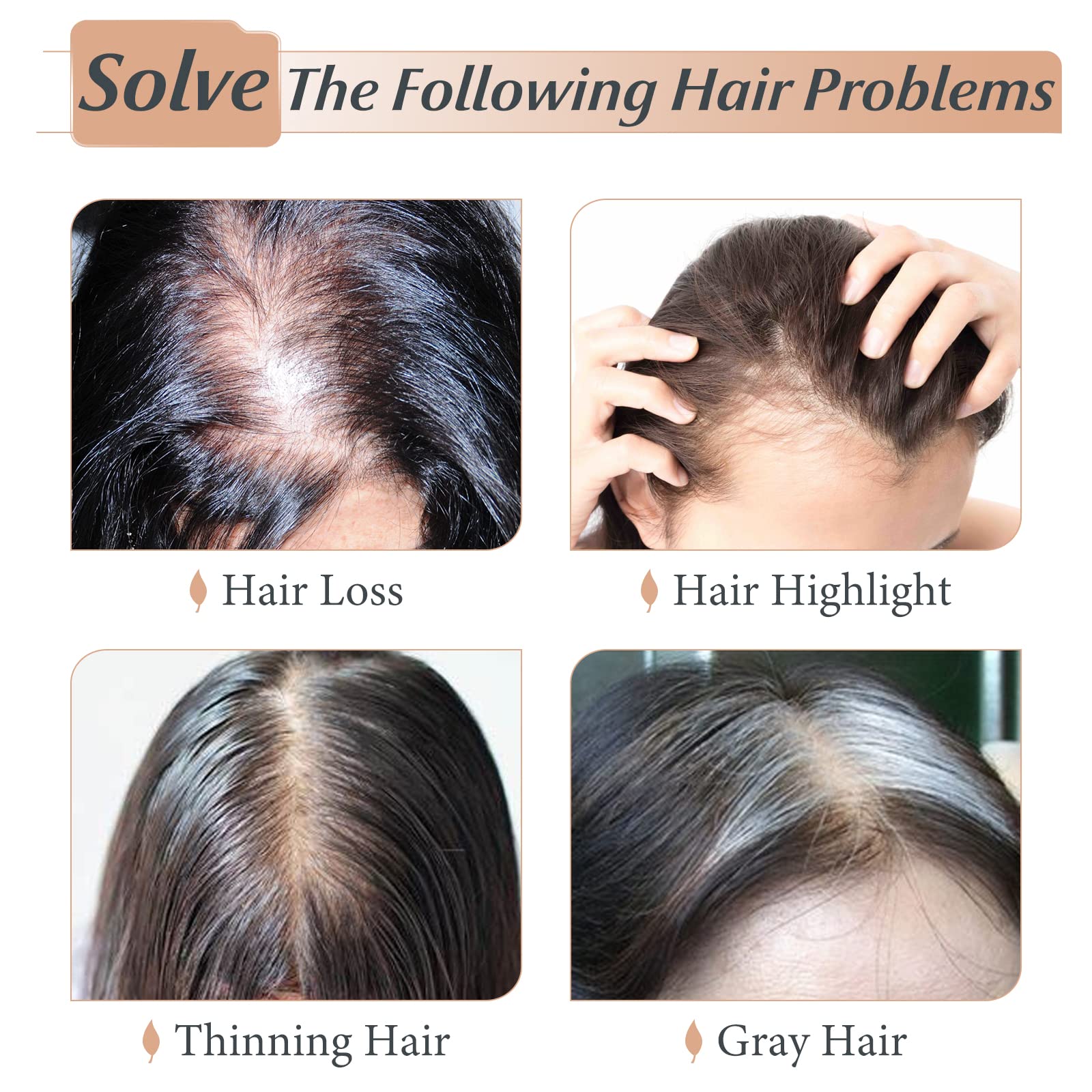 Benehair Clip-in Human Hair Toppers with Bangs - 12 Inch Straight Hairpieces for Thinning Hair & Gray Coverage - Golden Brown & Bleach Blonde #12P613 - Perfect for Daily Wear, Parties & Special Occasions