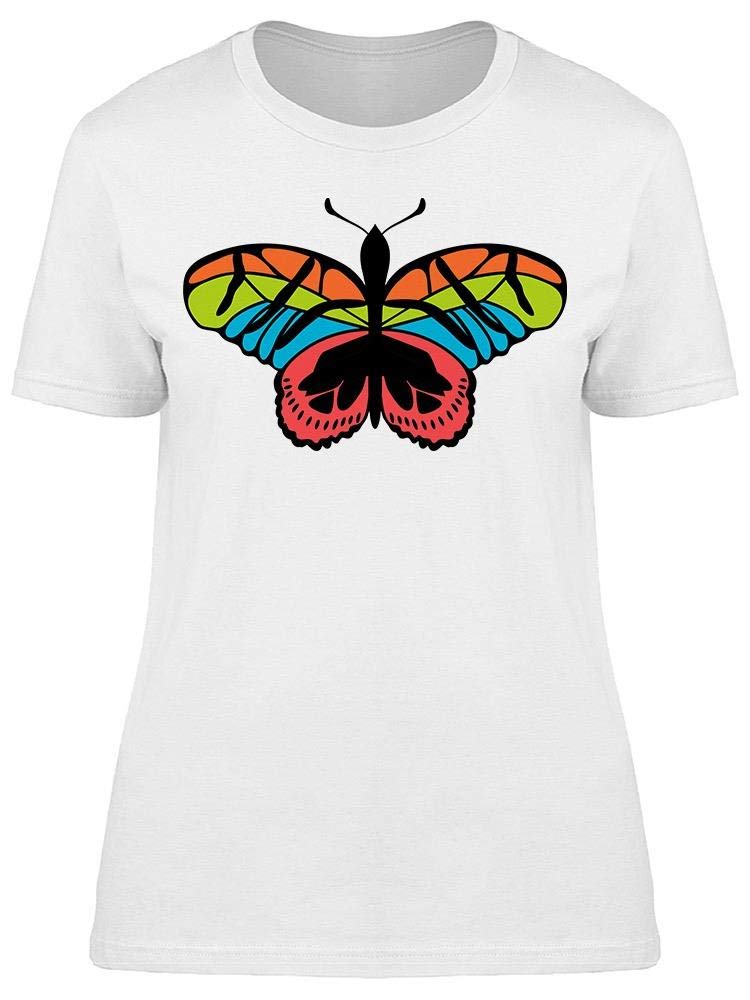 Butterfly Cool Color Arrangement T-Shirt for Women - Stylish Graphic Tee for Casual Wear, Summer Outfits & Street Fashion