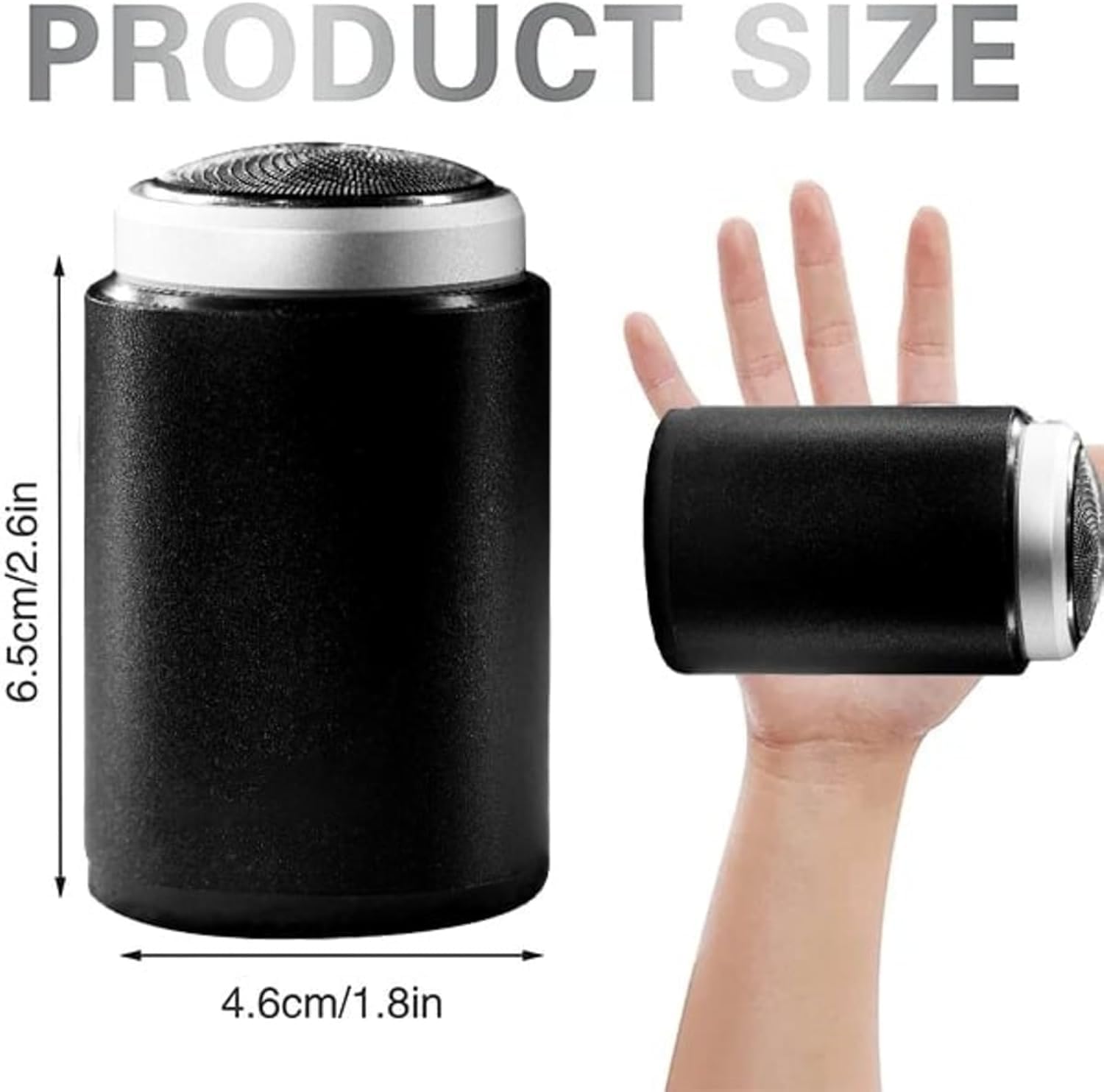 Enspiracle Mini Electric Shaver for Men & Women - Portable, Rechargeable, Waterproof Travel Shaver - Compact & Lightweight for On-the-Go Grooming - Perfect for Travel, Gym, Office & Daily Use (Green)