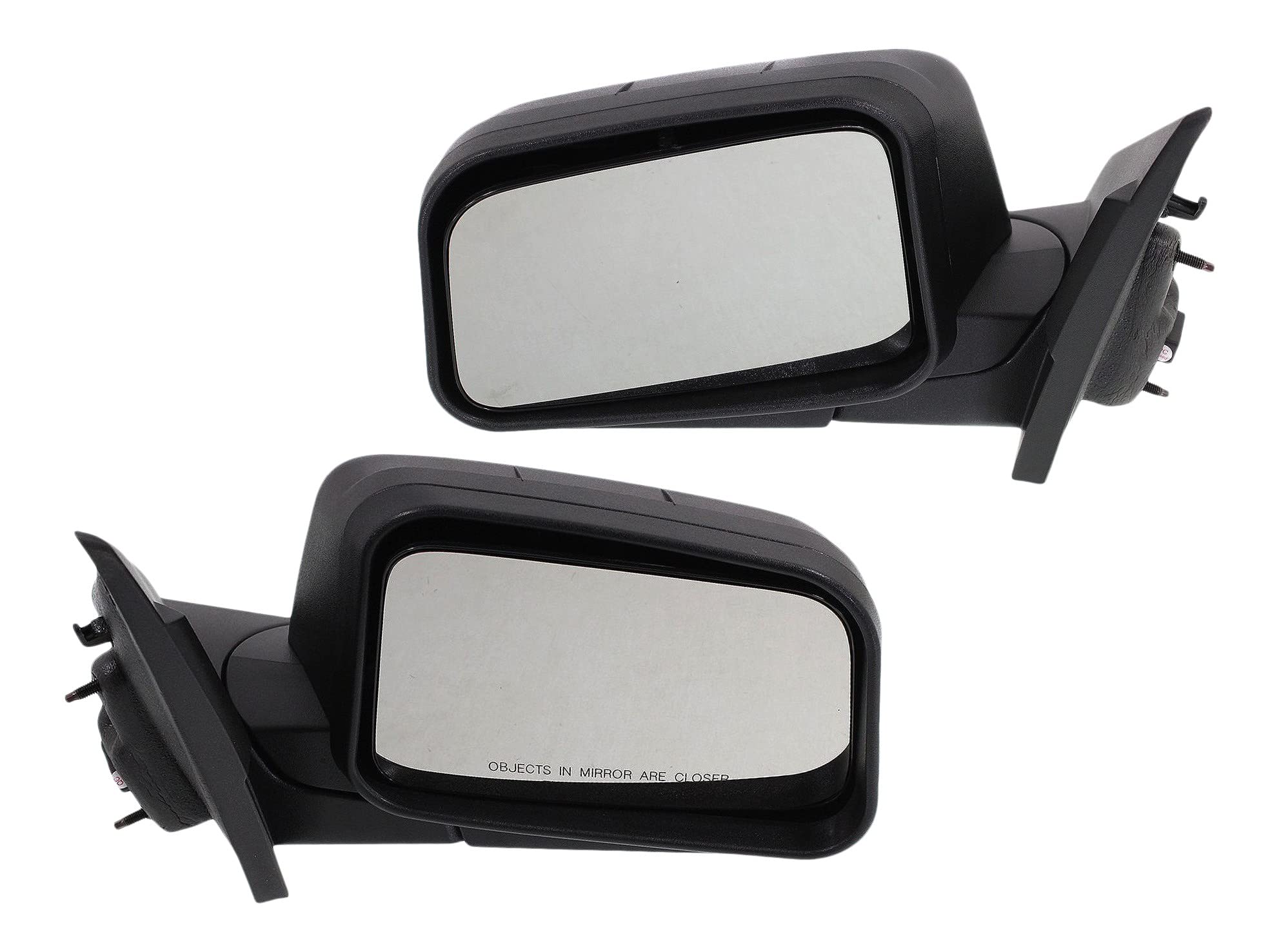 2007 Ford Edge Power Side Mirrors - Driver & Passenger Non-Heated Textured Replacement (Without Memory & Puddle Lamp) | Perfect for Garage DIY Installation & Vehicle Upgrades