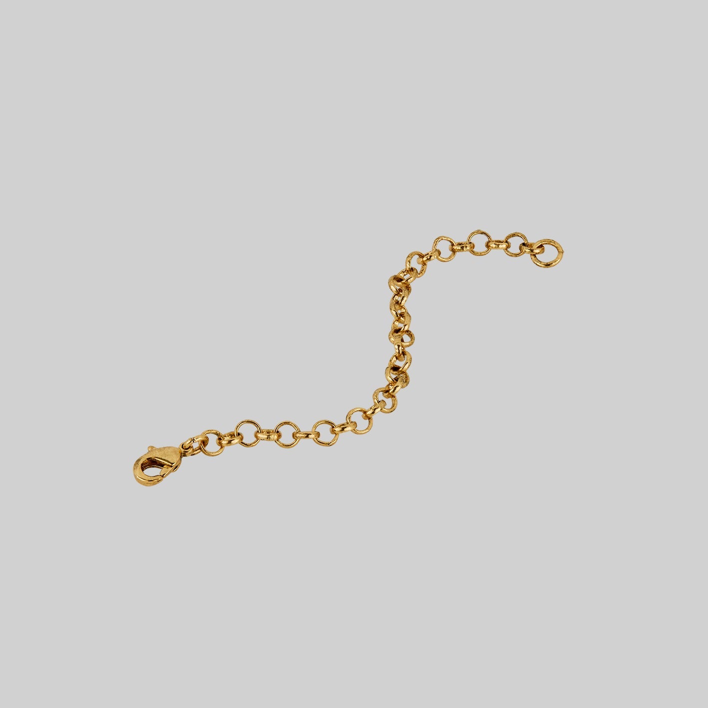 18K Antique Gold Plated Brass Extender Chain - Adjustable Necklace Extender for Jewelry, Layering & Custom Lengths | Perfect for Pendants, Lockets & Charm Bracelets