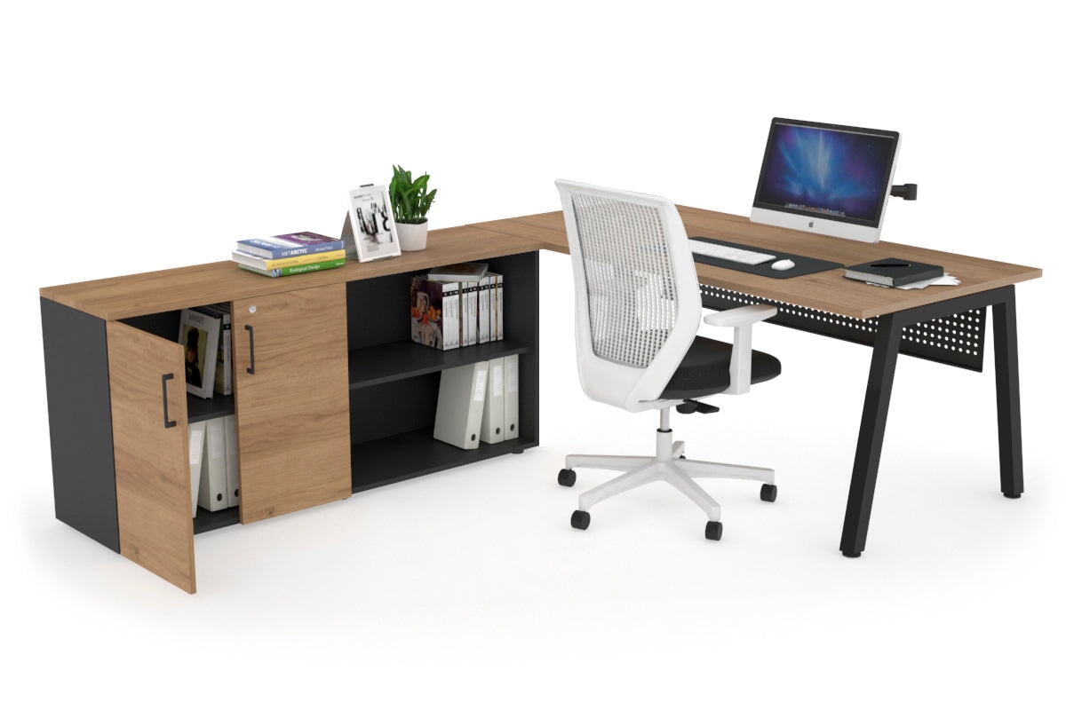Quadro A Executive Office Chair - Black Frame [1800L x 700W] - Ergonomic Desk Chair for Home Office & Conference Room