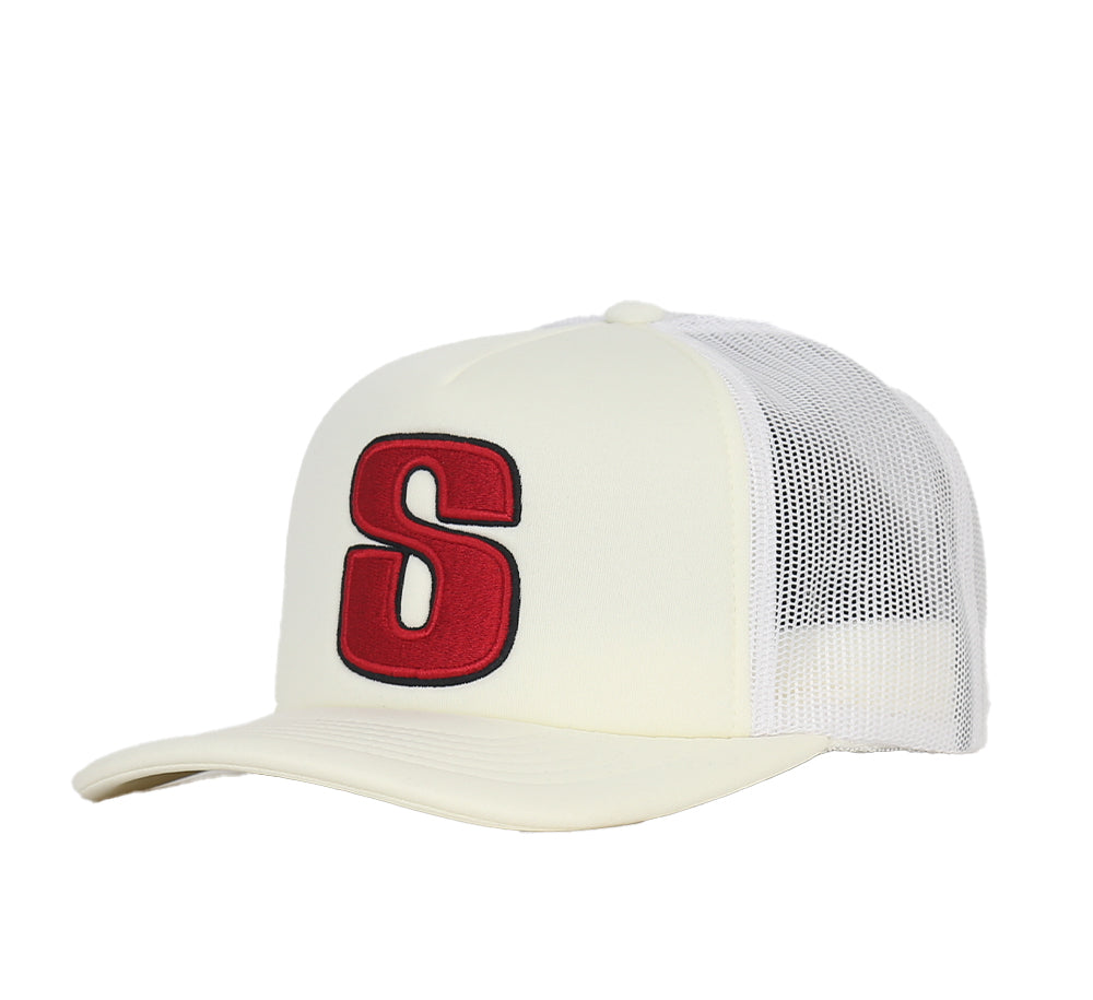 Big S Trucker Cap - Adjustable Mesh Back Hat for Men & Women - Perfect for Outdoor Activities, Sports, and Casual Wear