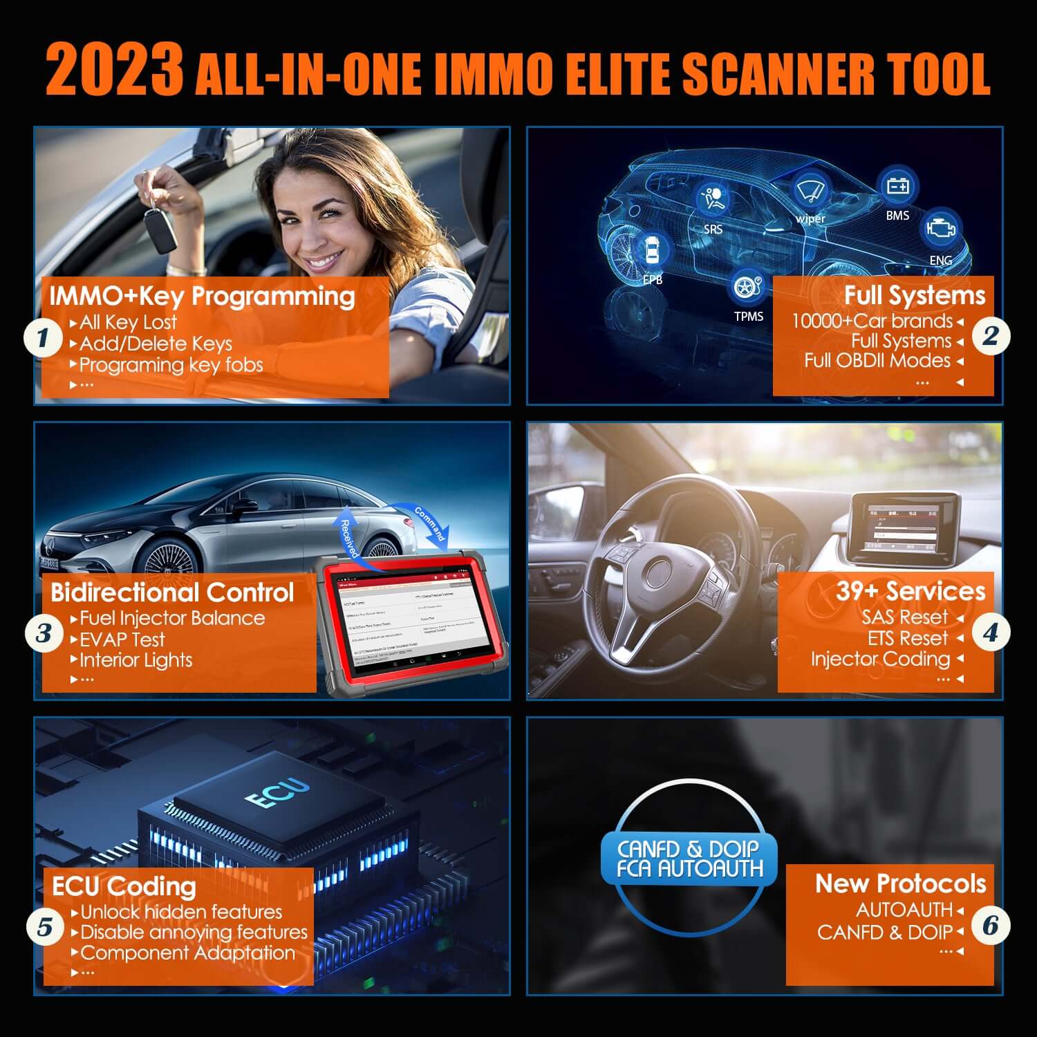 LAUNCH X431 IMMO Plus Key Programmer & ECU Coding OBD2 Scanner - Automotive Diagnostic Tool for Key Programming, ECU Coding, and Car Diagnostics | Perfect for Mechanics, Auto Shops, and DIY Car Enthusiasts