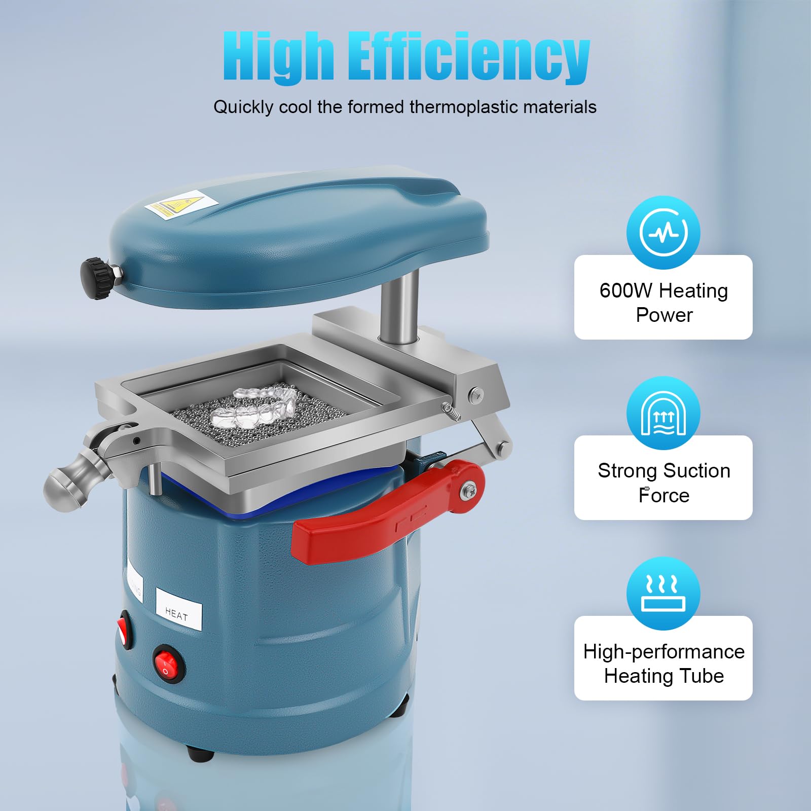 Professional Dental Vacuum Forming Machine for Thermoforming - Lab Equipment for Crowns, Dentures & Mouth Guards | Ideal for Dental Clinics & Laboratories
