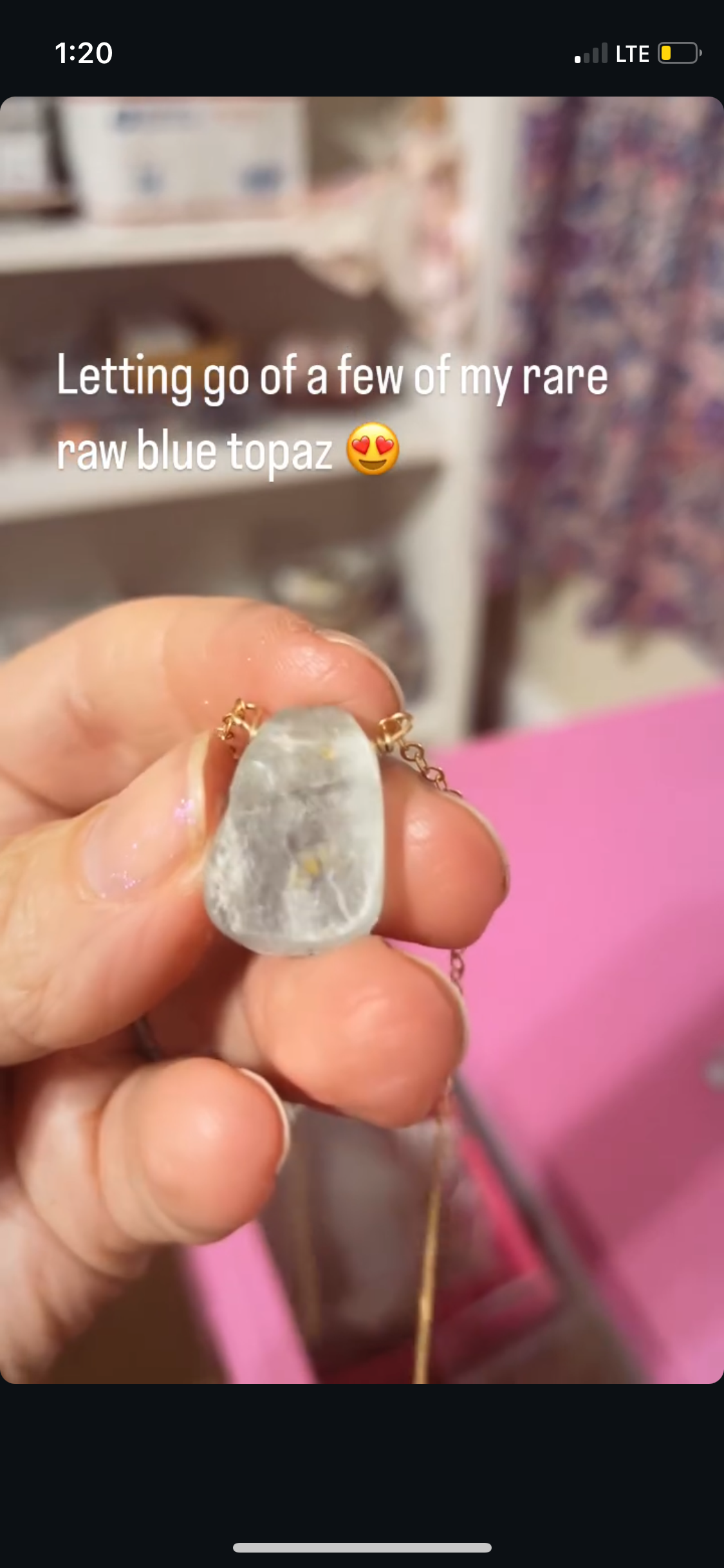 Natural Blue Topaz Gemstone - High-Quality Raw Blue Topaz for Jewelry Making & Healing Crystals | Perfect for Rings, Necklaces & Spiritual Energy Work