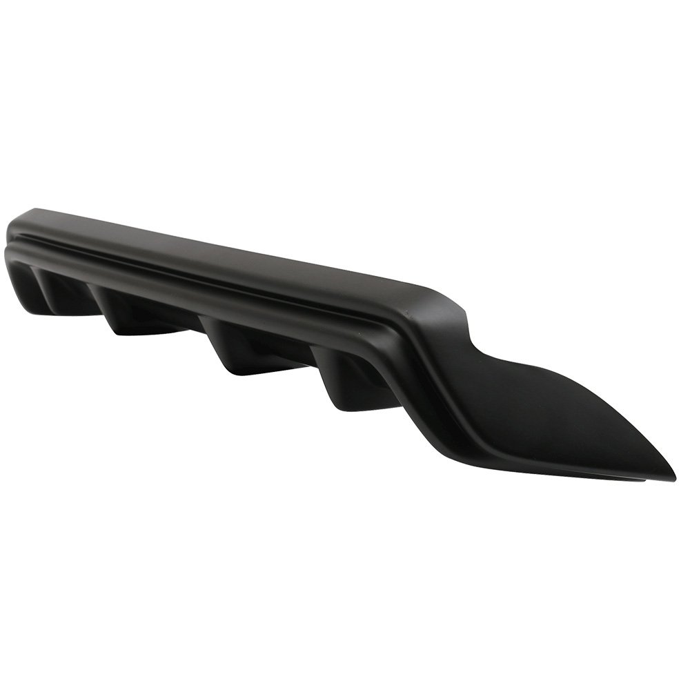 IKON MOTORSPORTS Black PP Rear Bumper Lip Diffuser - F-Sport Style for 2015-2017 Lexus RC300/RC350 | Enhances Aerodynamics & Sporty Look for Street Racing & Car Shows