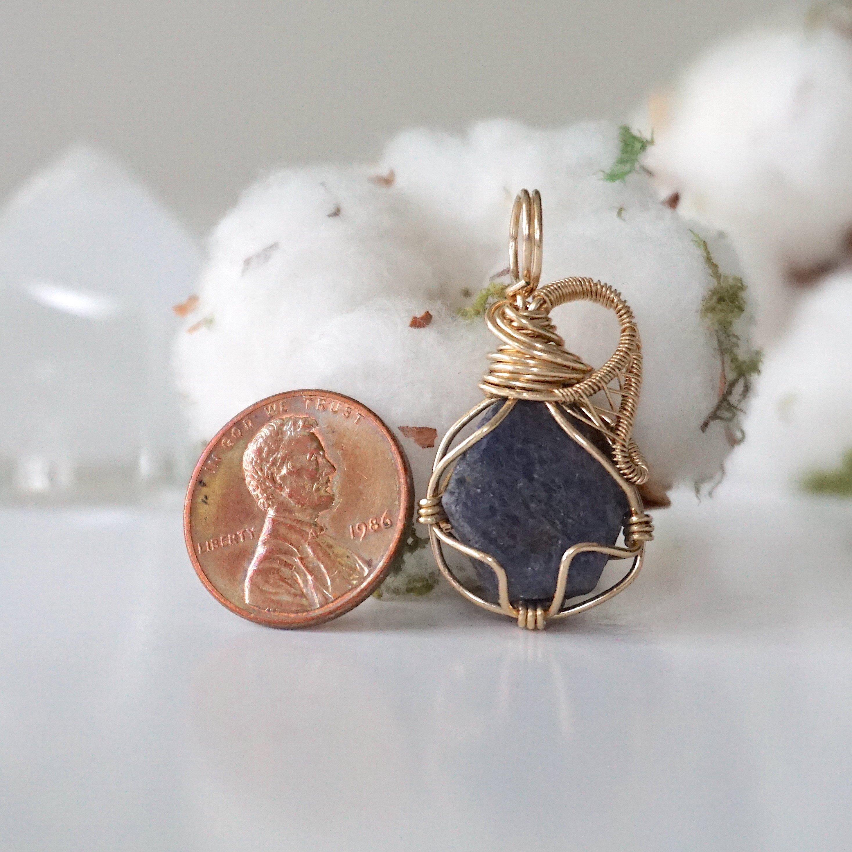 14K Gold Filled Sapphire Pendant Necklace for Women - Elegant Jewelry Gift for Birthday, Anniversary & Special Occasions