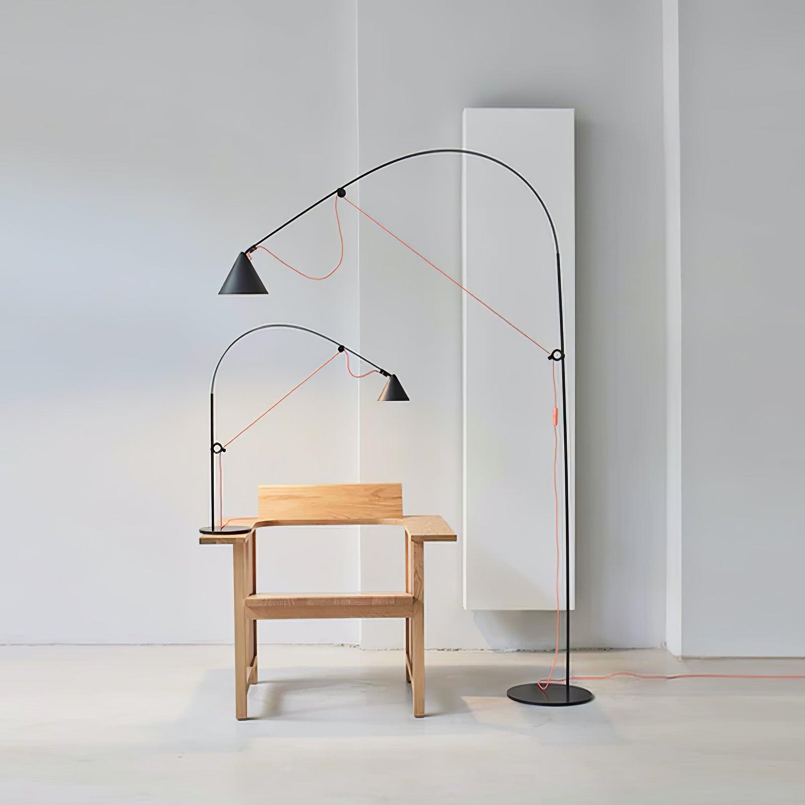 Flexora Luxe Floor Lamp - Modern Adjustable LED Standing Light for Living Room, Bedroom & Office - Dimmable Brightness & Energy Efficient Lighting for Home Decor