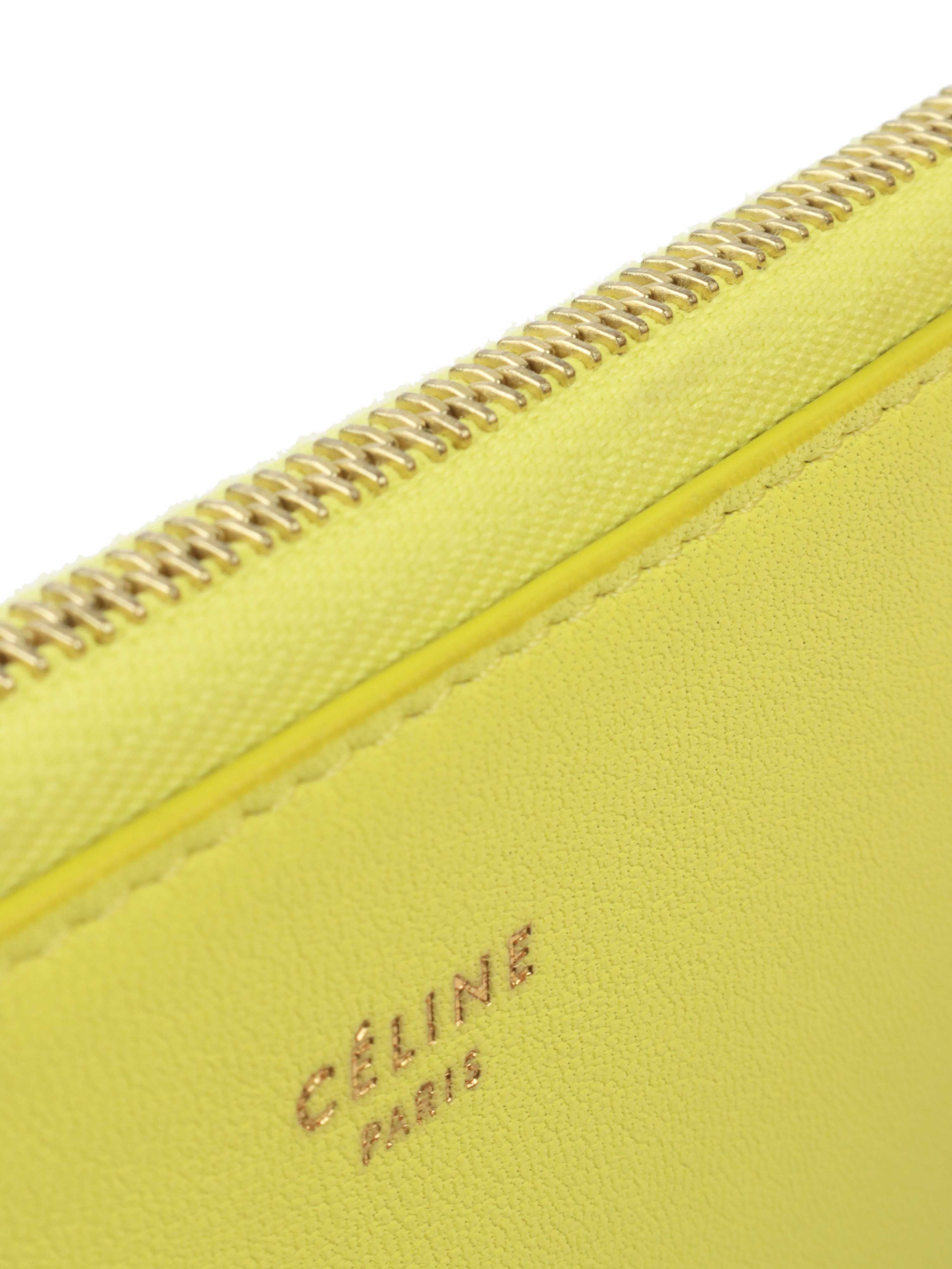 Celine Pouch Handbag in Yellow & Grey - Stylish Crossbody Bag for Women | Perfect for Work, Travel & Evening Out