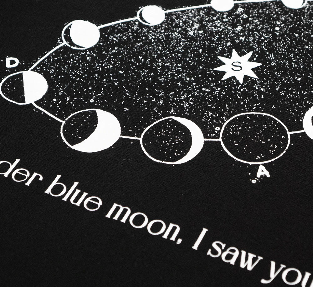 Blue Moon Long Sleeve T-Shirt for Men & Women | Soft Cotton Casual Tee | Perfect for Everyday Wear, Outdoor Activities & Layering