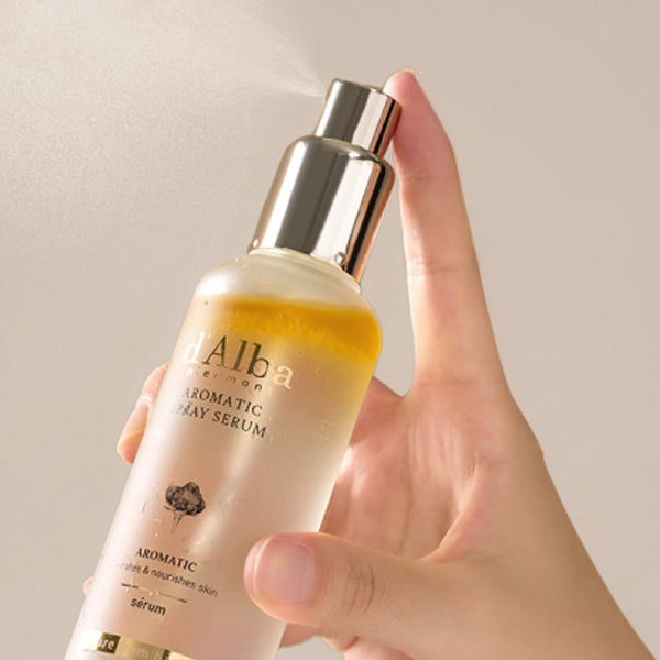 d'Alba White Truffle First Aromatic Spray Serum 120ml - Hydrating Facial Mist for Glowing Skin | Perfect for Daily Skincare Routine & Travel