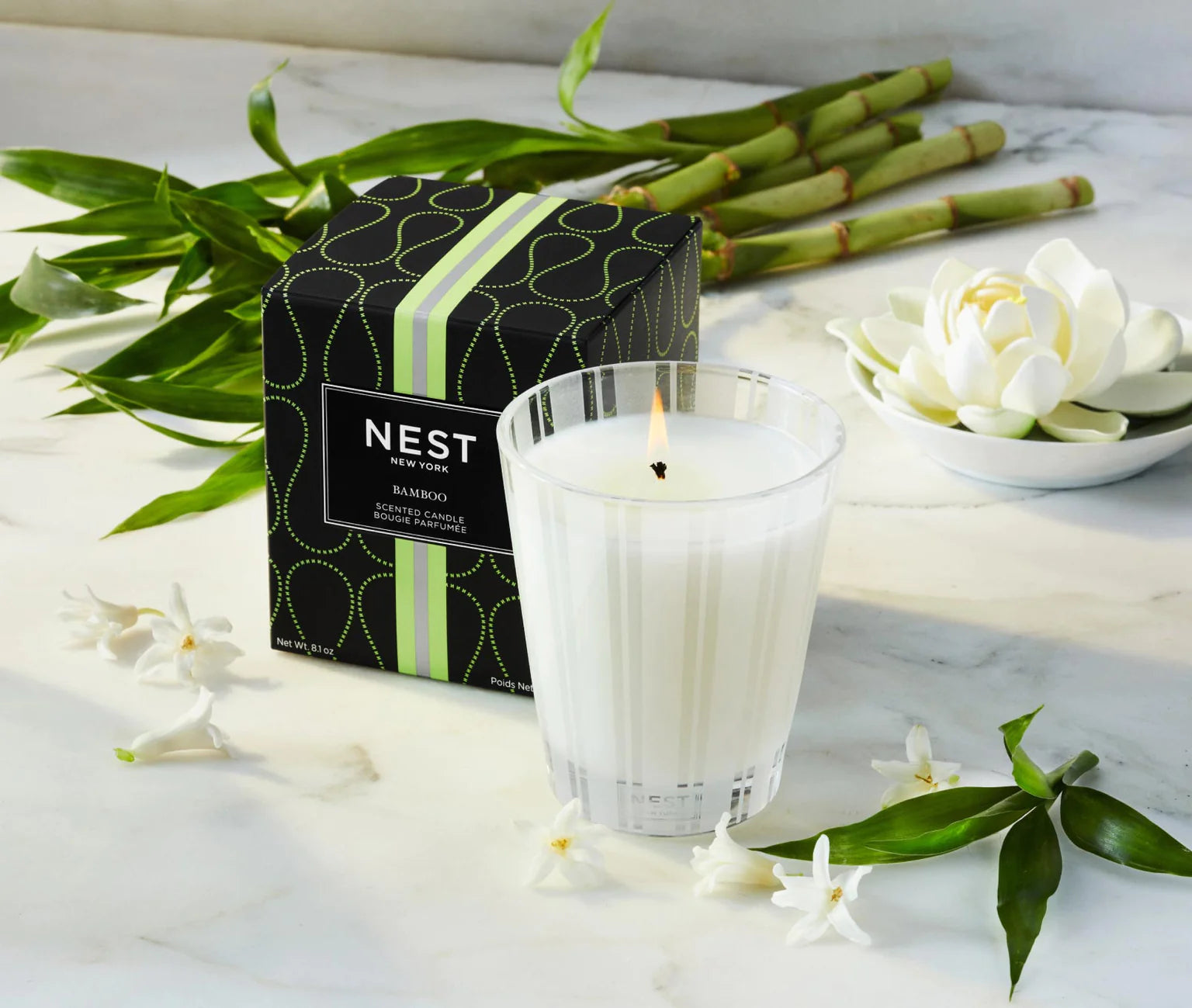 Premium Bamboo Scented Candles for Home - Natural Aromatherapy, Relaxation & Stress Relief - Perfect for Bedroom, Bathroom & Spa Decor - Eco-Friendly Soy Wax, Long-Lasting Fragrance