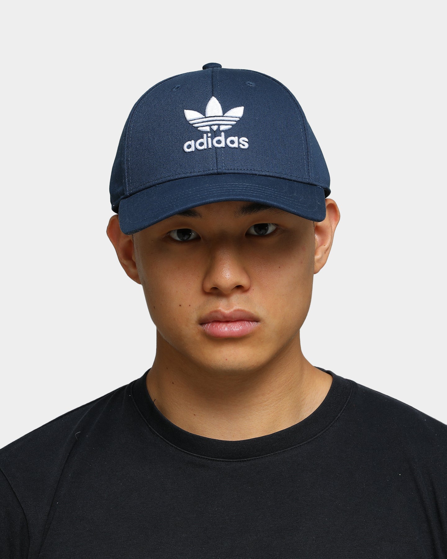 Adidas Baseball Cap Classic Trefoil Logo Strapback Snapback Hat Navy/White for Men & Women - Perfect for Sports, Outdoor Activities & Casual Wear
