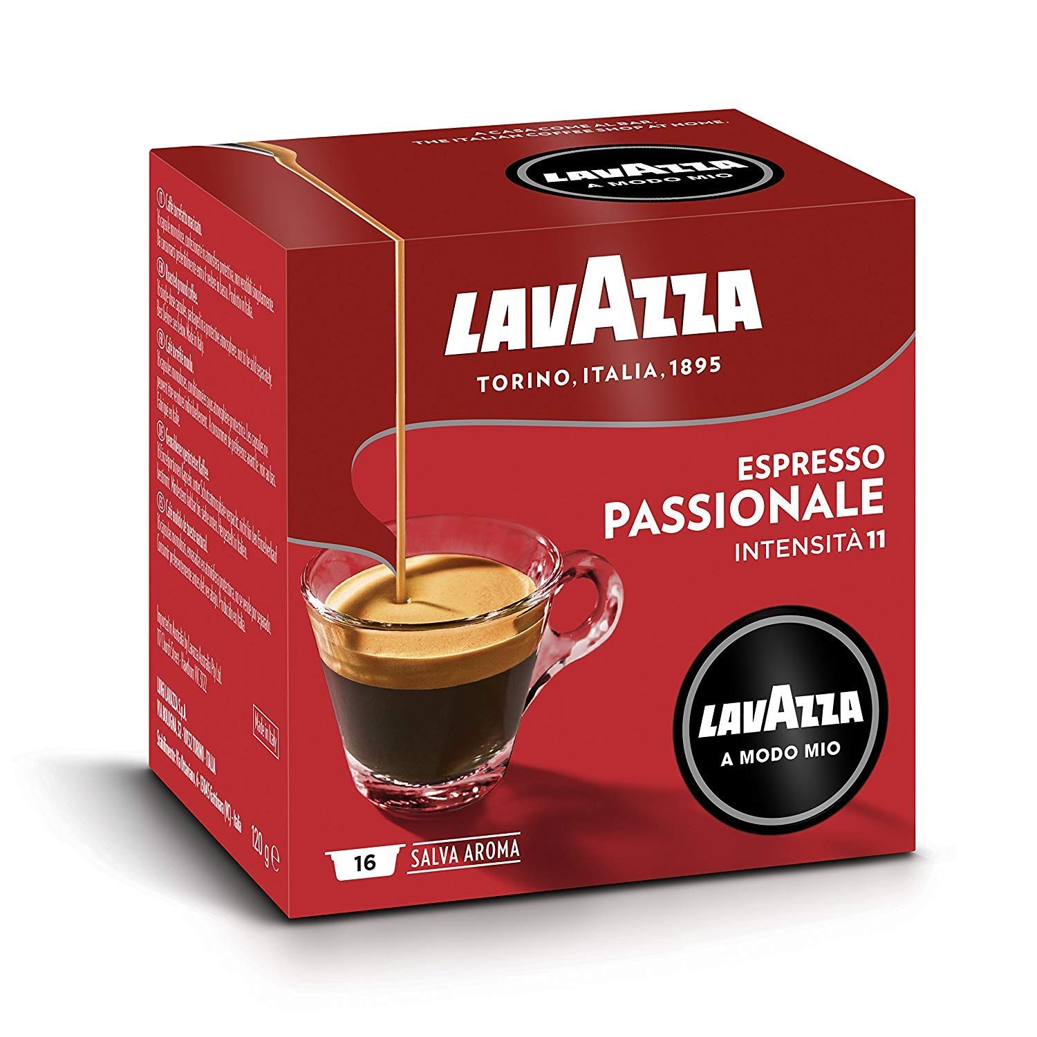 720 Lavazza Coffee Capsules for Modo Mio Machine - 20 Packs of 36 Espresso Pods | Rich & Aromatic Italian Coffee for Home, Office or Gifting