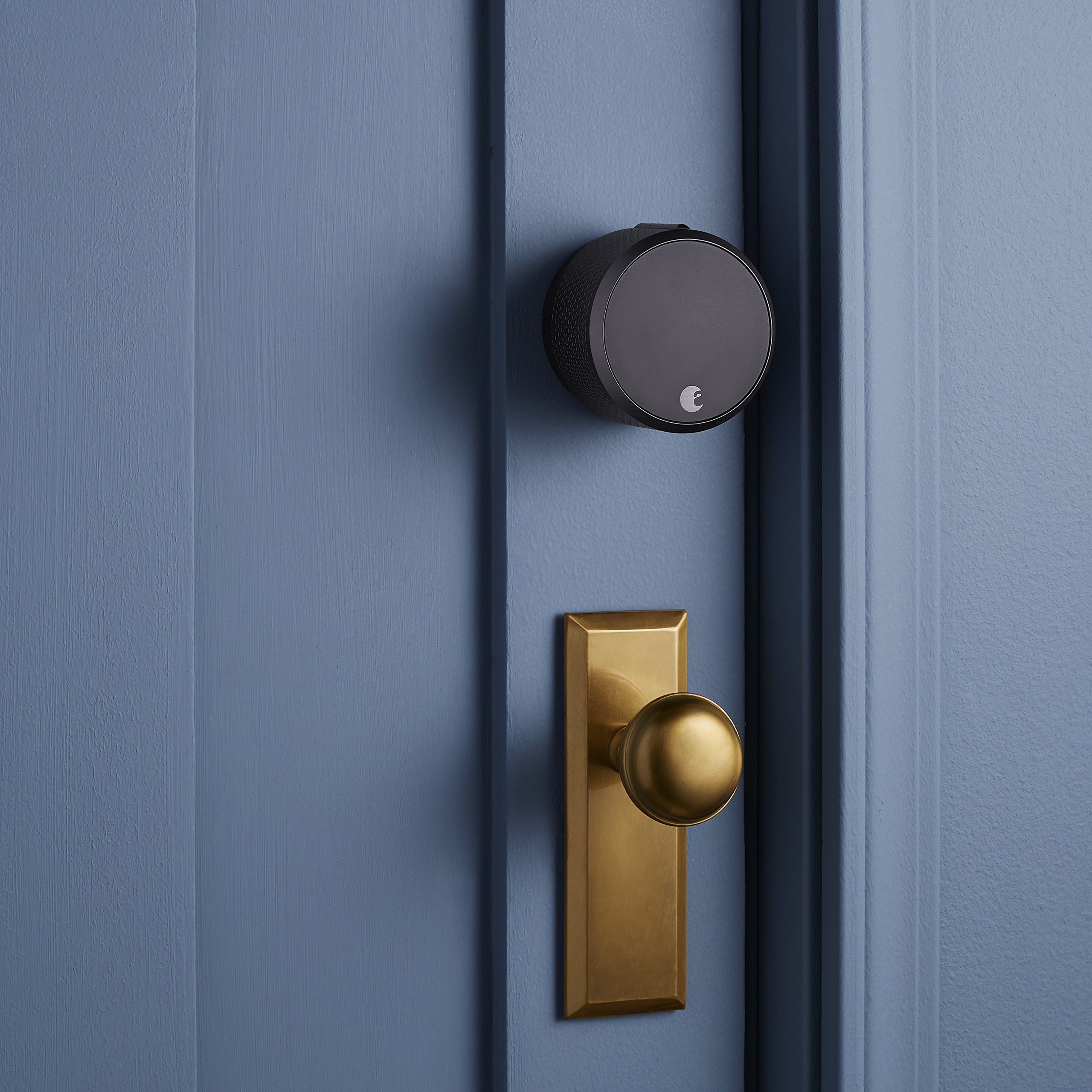 August Smart Lock Pro + Connect Hub - Wi-Fi Enabled Smart Door Lock for Keyless Entry | Works with Alexa & Google Assistant | Home Security & Smart Home Automation | Dark Gray Finish | Perfect for Apartments, Rentals & Smart Homes