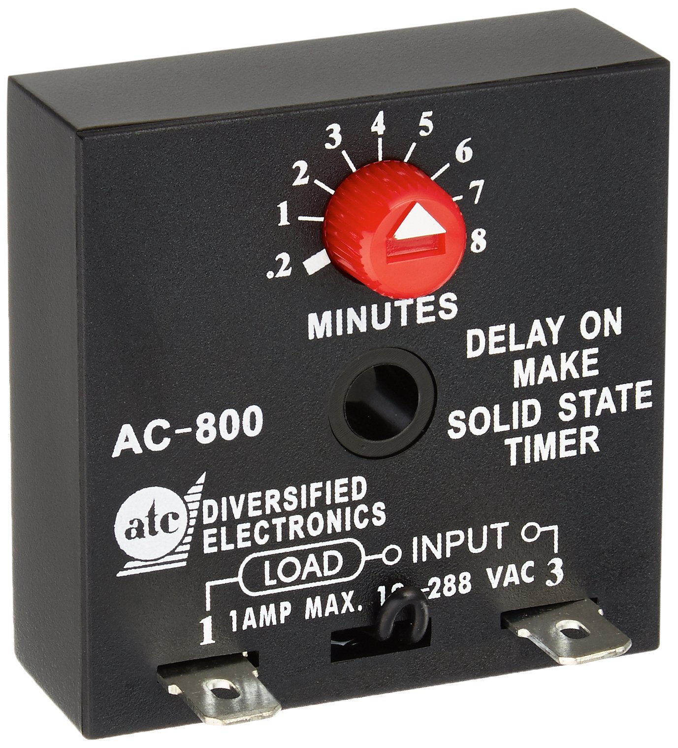 ATC AC-800 Delay on Make Timer - 24/120V & 208/240VAC Control Voltage - Industrial Automation & HVAC System Timer Relay