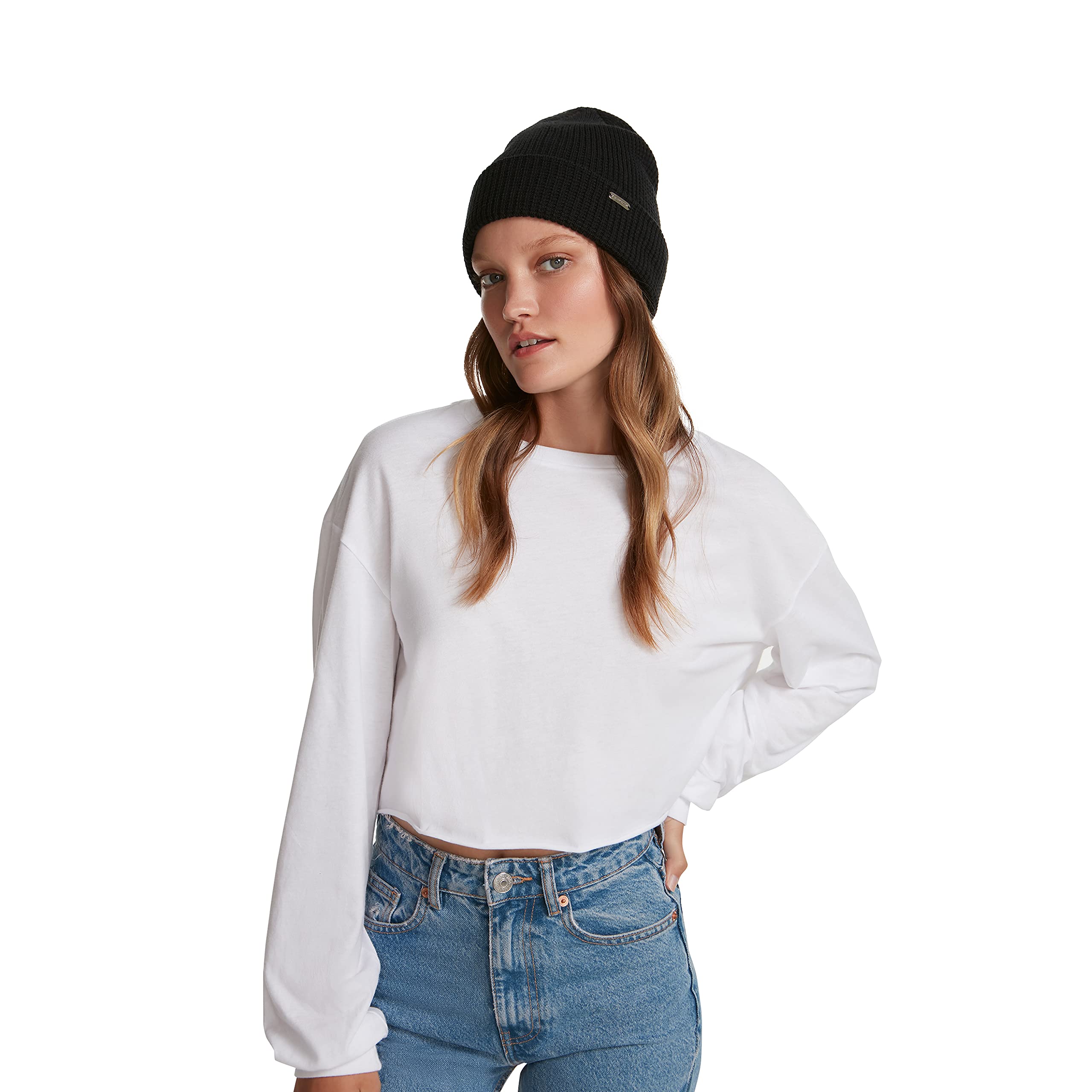Steve Madden Unisex Acrylic Waffle Knit Beanie Hat for Men & Women - Winter Warm Slouchy Beanie for Outdoor Activities, Skiing, and Casual Wear