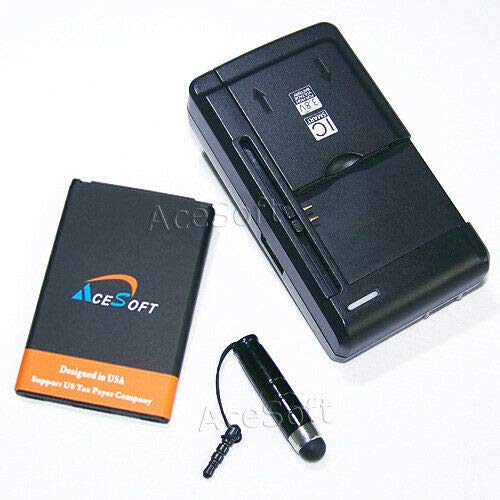 2770mAh Extended Slim Battery & Universal Charger with Stylus for LG Mach LS860 - Compatible with Sprint/Boost Mobile/Ting - Perfect for Travel, Business & Emergency Power Backup