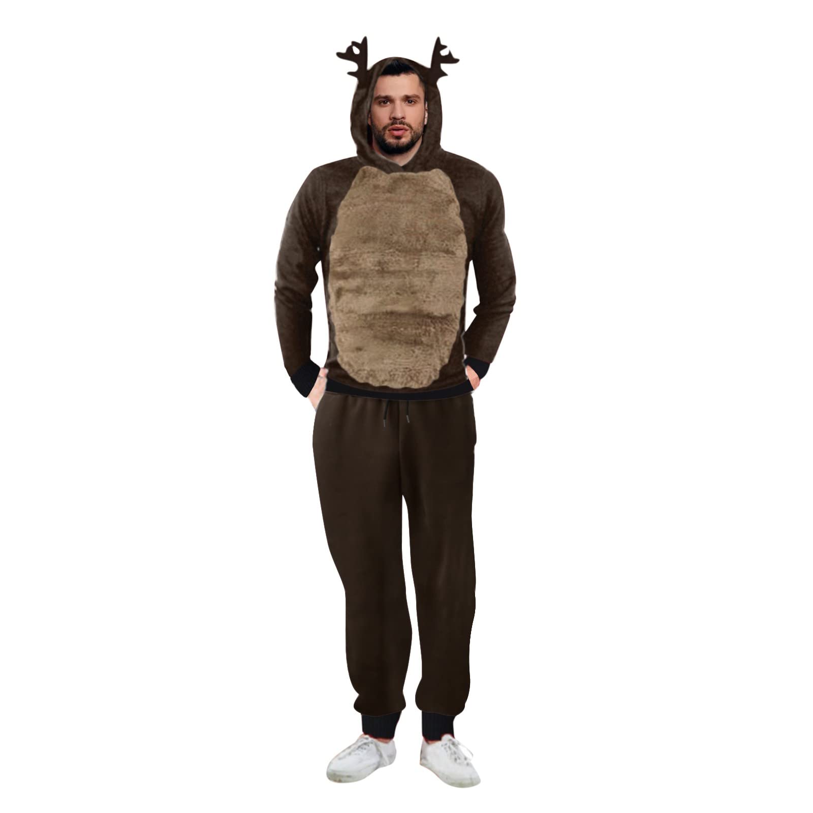 **Men's Casual Tracksuit Set - Regular Fit Sweater & Pants 2-Piece Outfit | Gym, Lounge, Christmas Gift, Streetwear**