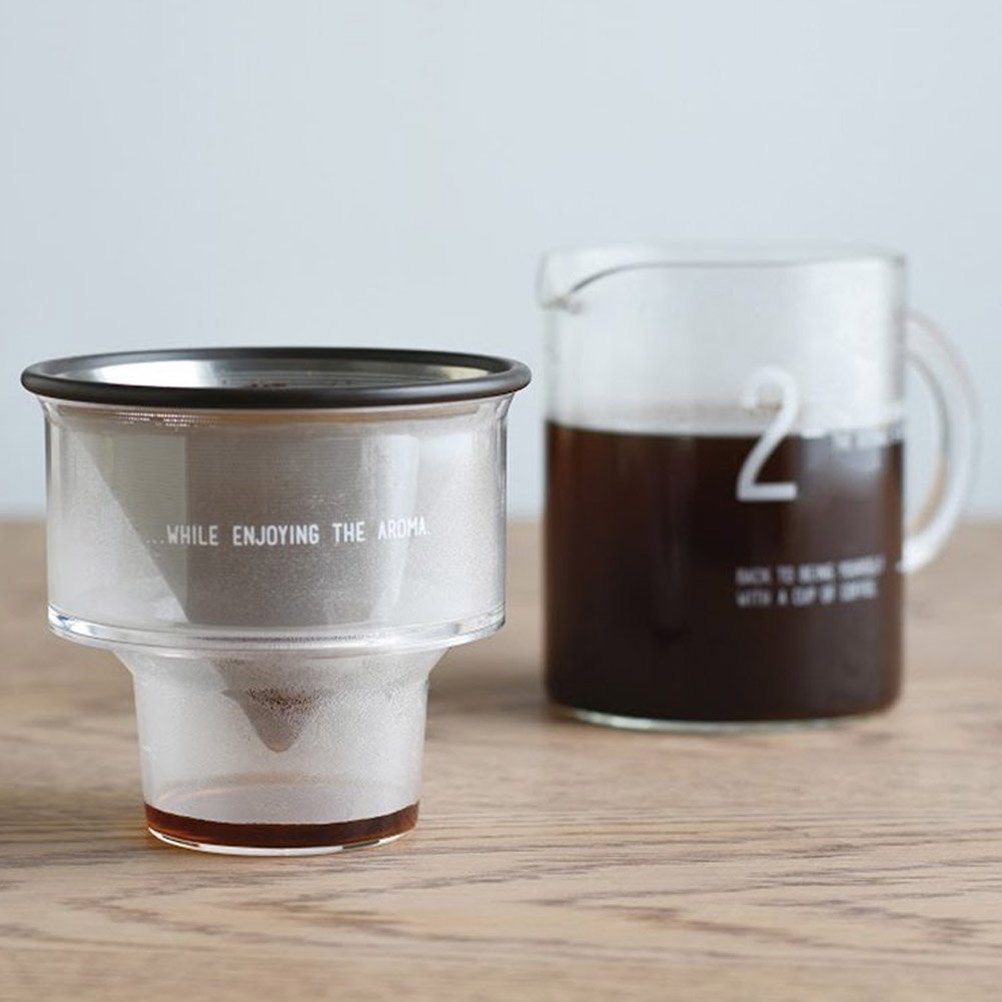 Premium Kinto Pour Over Coffee Maker with Stainless Steel Filter - Slow Drip Coffee Brewer for Home, Office & Camping - Perfect for Specialty Coffee Lovers & Baristas