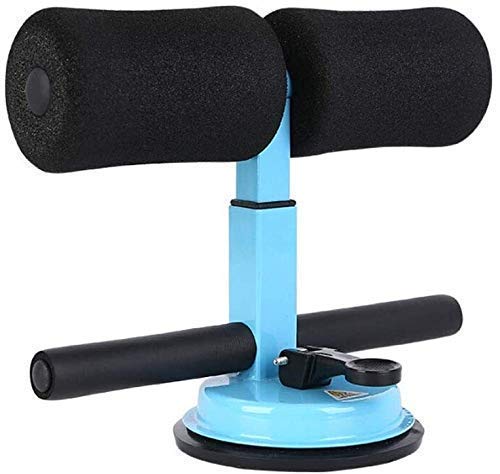 Abdominal Exercise Bar - Sit Up Assist Bar for Core Workouts, Home Gym Equipment with Self-Suction Base - Blue Fitness Training Tool for Abs, Back & Full Body Workout (Ideal for Home Gym, Office & Small Spaces)