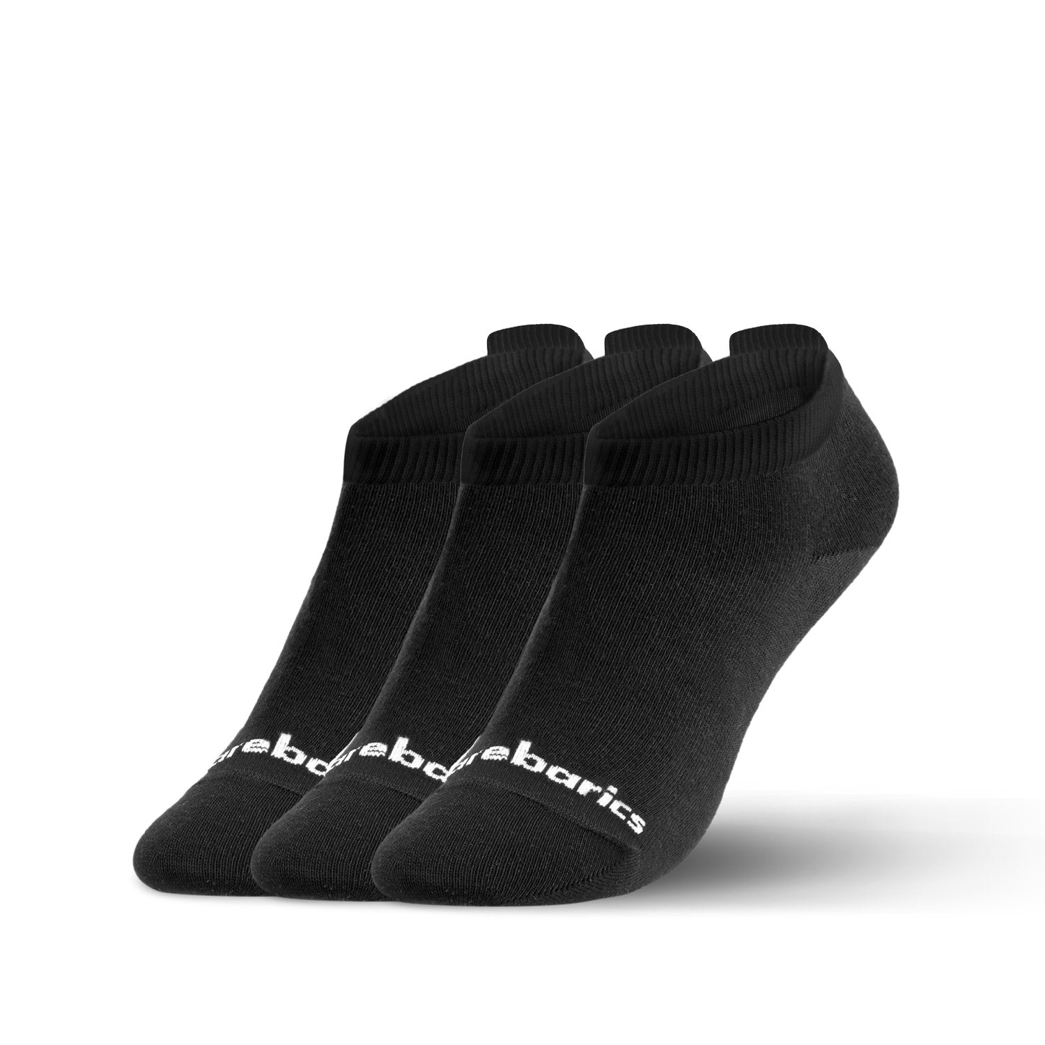 Barebarics Barefoot Socks - Low Cut Black (3 Pack) - Minimalist Socks for Running, Yoga & Everyday Comfort